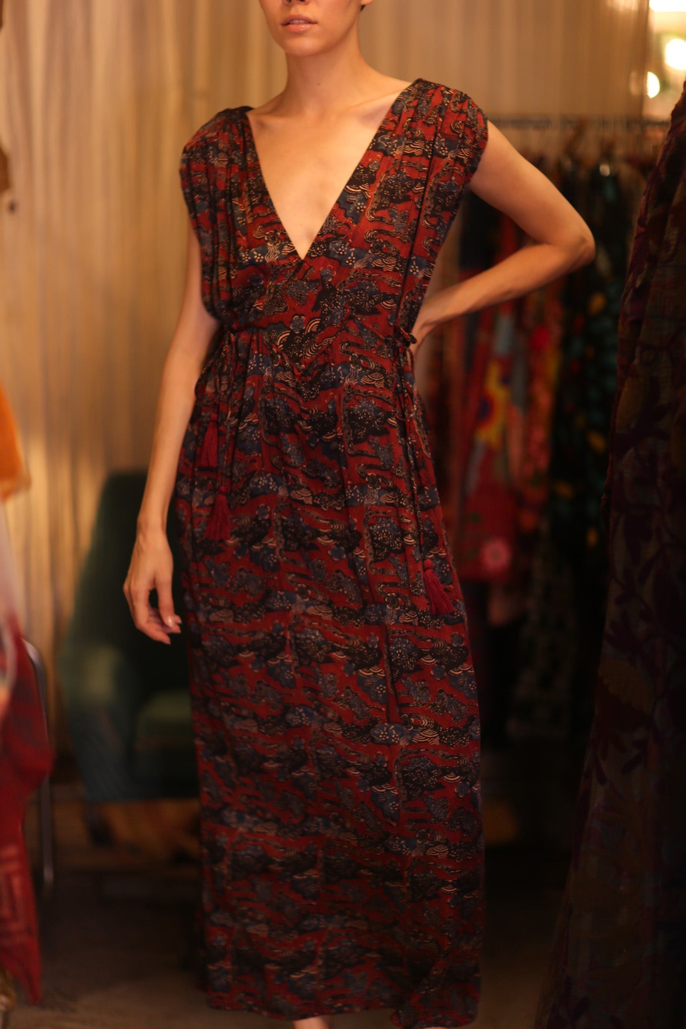 SILK DRESS VICTORIA GRACE - BANGKOK TAILOR CLOTHING STORE - HANDMADE CLOTHING