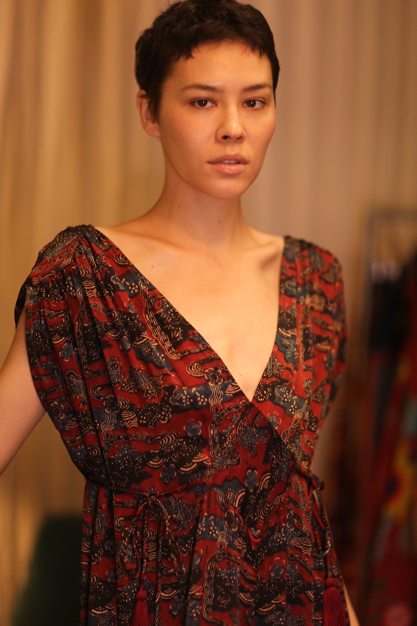 SILK DRESS VICTORIA GRACE - BANGKOK TAILOR CLOTHING STORE - HANDMADE CLOTHING