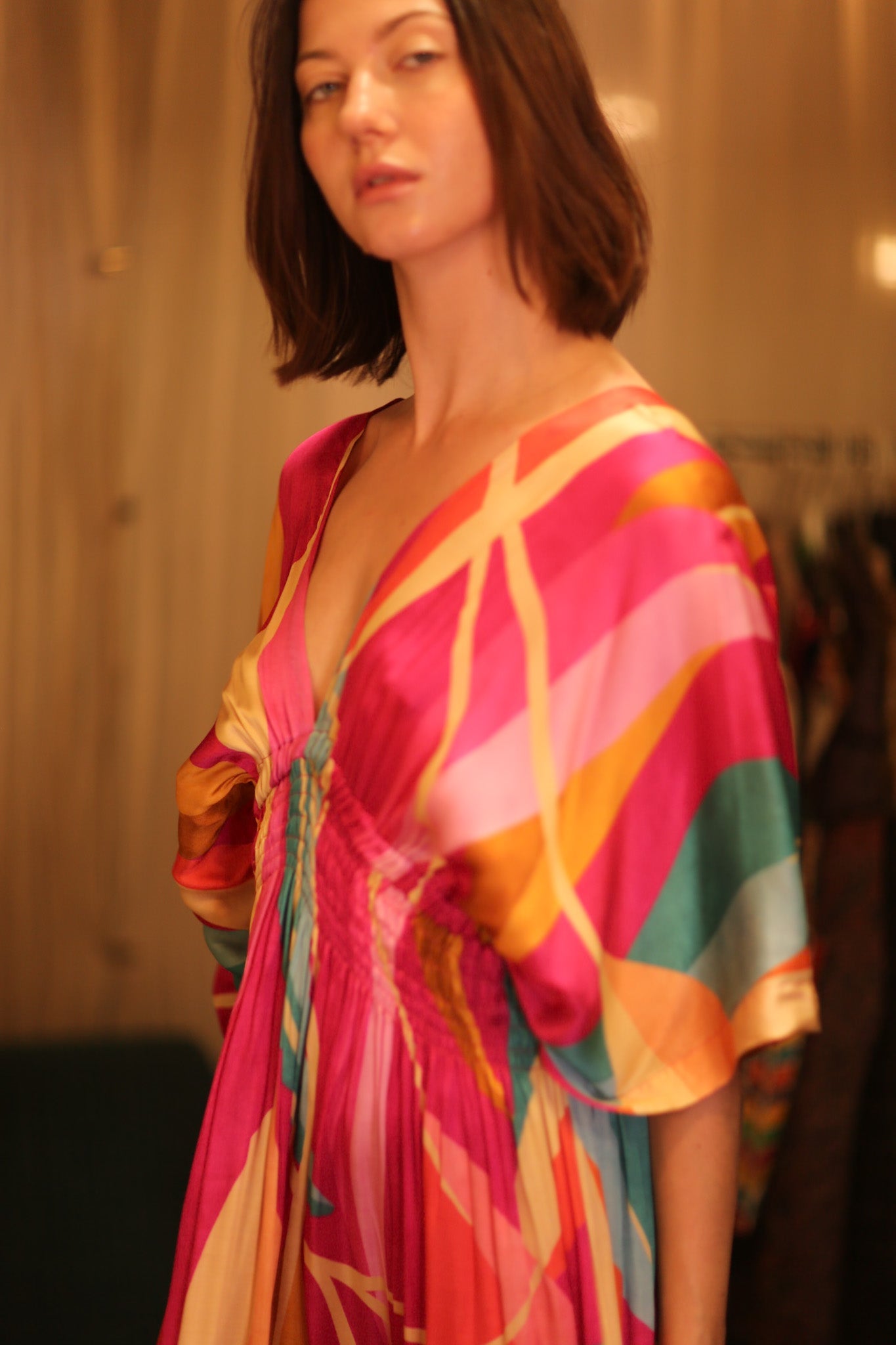 SILK DRESS ZURI PANYAUNG - BANGKOK TAILOR CLOTHING STORE - HANDMADE CLOTHING