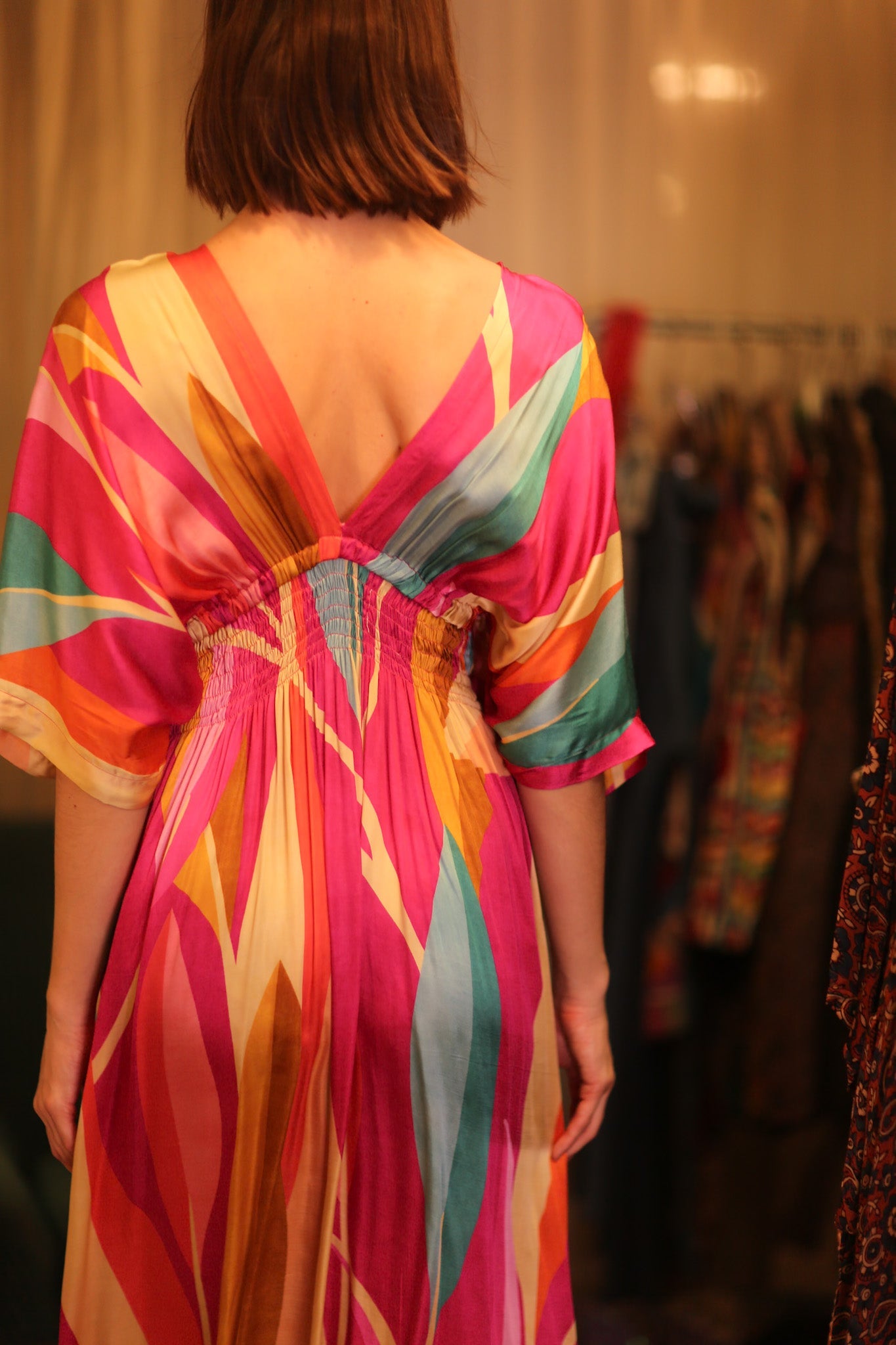 SILK DRESS ZURI PANYAUNG - BANGKOK TAILOR CLOTHING STORE - HANDMADE CLOTHING