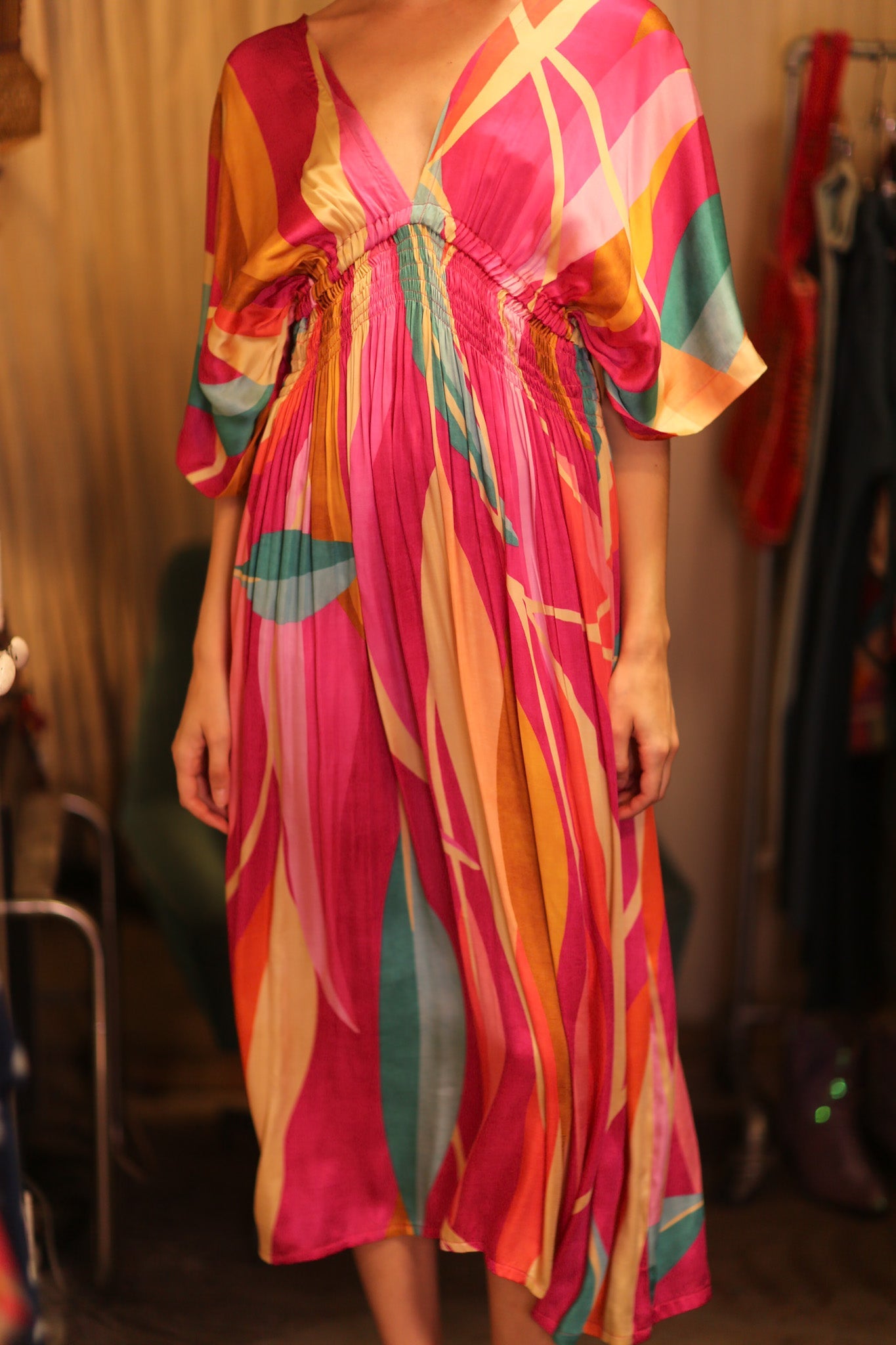 SILK DRESS ZURI PANYAUNG - BANGKOK TAILOR CLOTHING STORE - HANDMADE CLOTHING