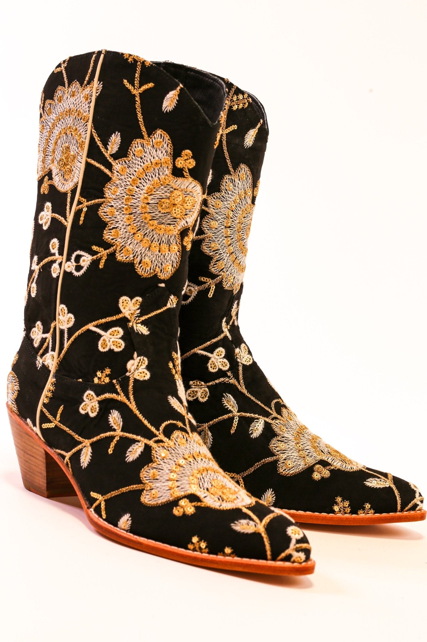 SILK EMBROIDERED BOOTS CIHAN - BANGKOK TAILOR CLOTHING STORE - HANDMADE CLOTHING