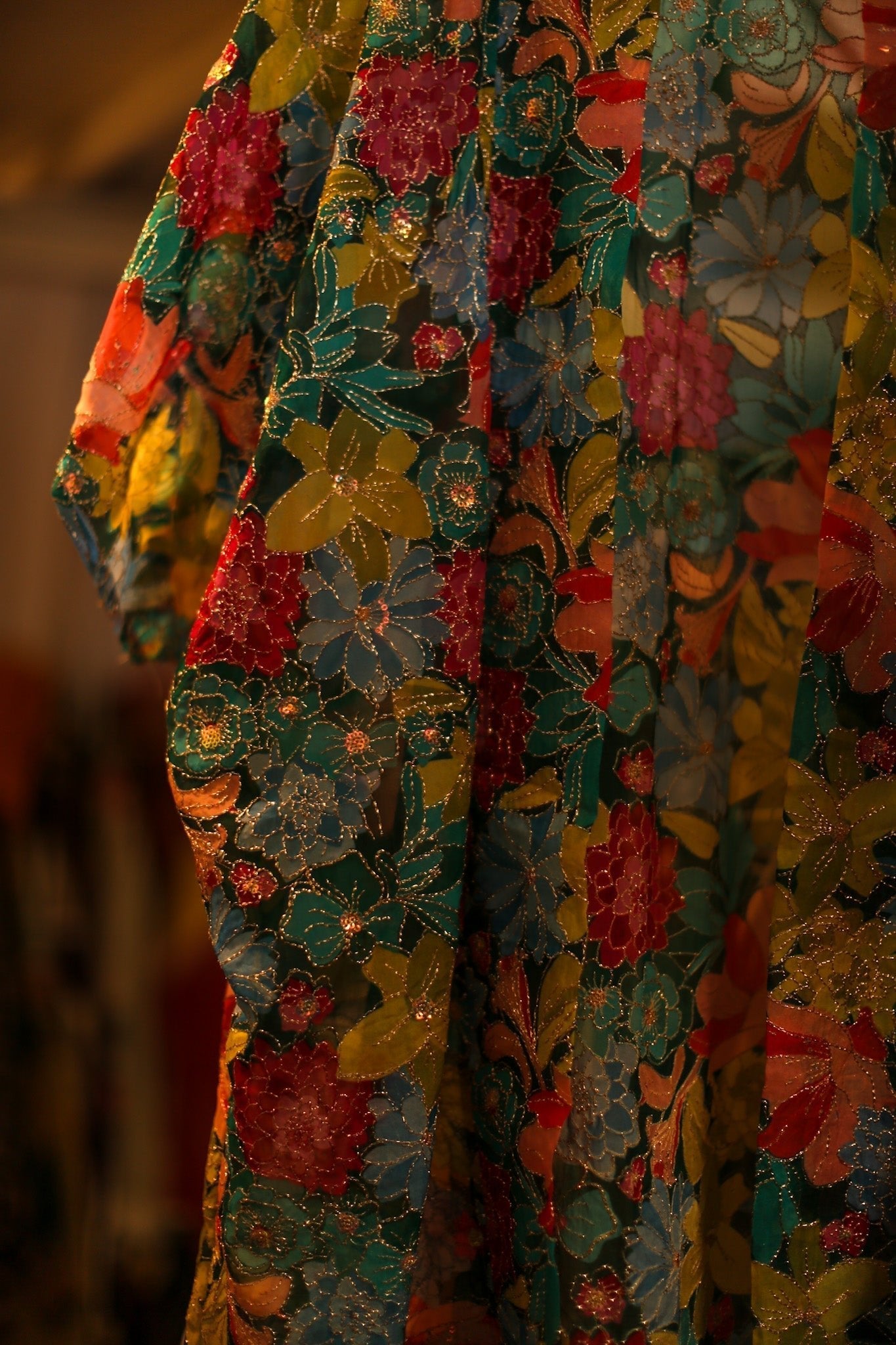 SILK EMBROIDERED KIMONO HANSU - BANGKOK TAILOR CLOTHING STORE - HANDMADE CLOTHING