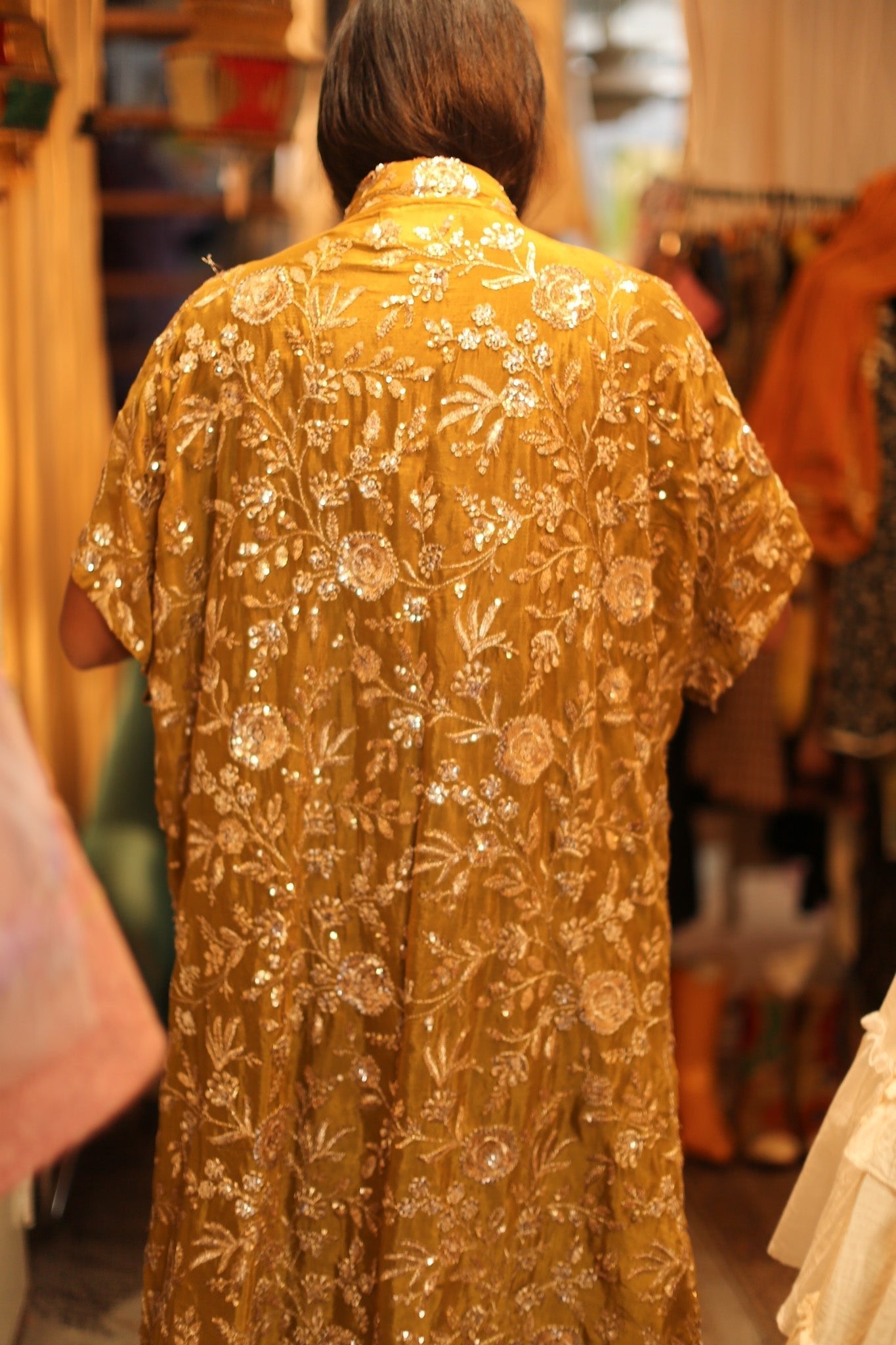 SILK EMBROIDERED KIMONO ODO - BANGKOK TAILOR CLOTHING STORE - HANDMADE CLOTHING