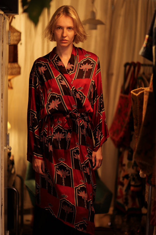SILK KIMONO ARABIA - BANGKOK TAILOR CLOTHING STORE - HANDMADE CLOTHING
