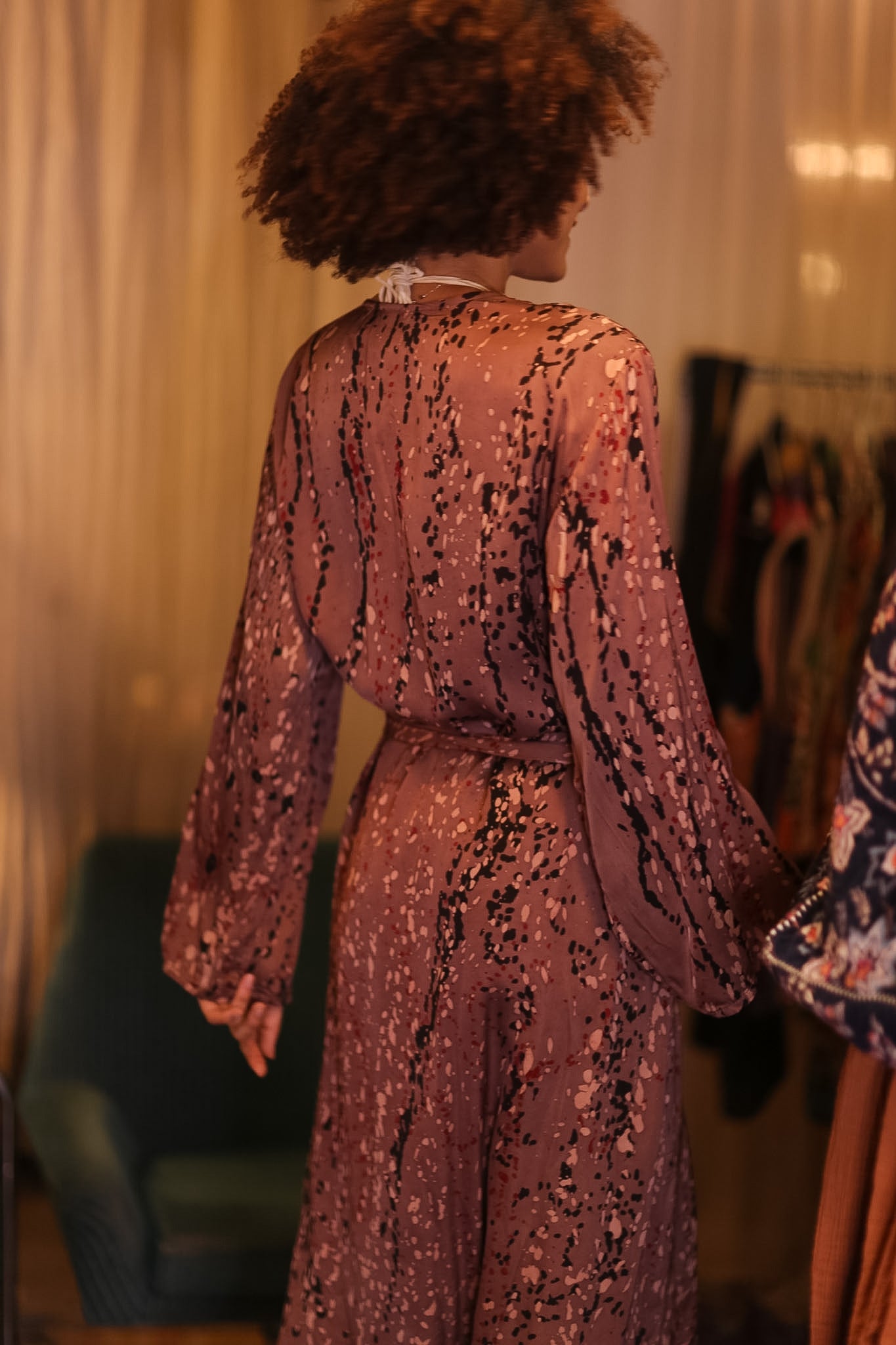 SILK KIMONO CONSTANCA CRYSTAL - BANGKOK TAILOR CLOTHING STORE - HANDMADE CLOTHING