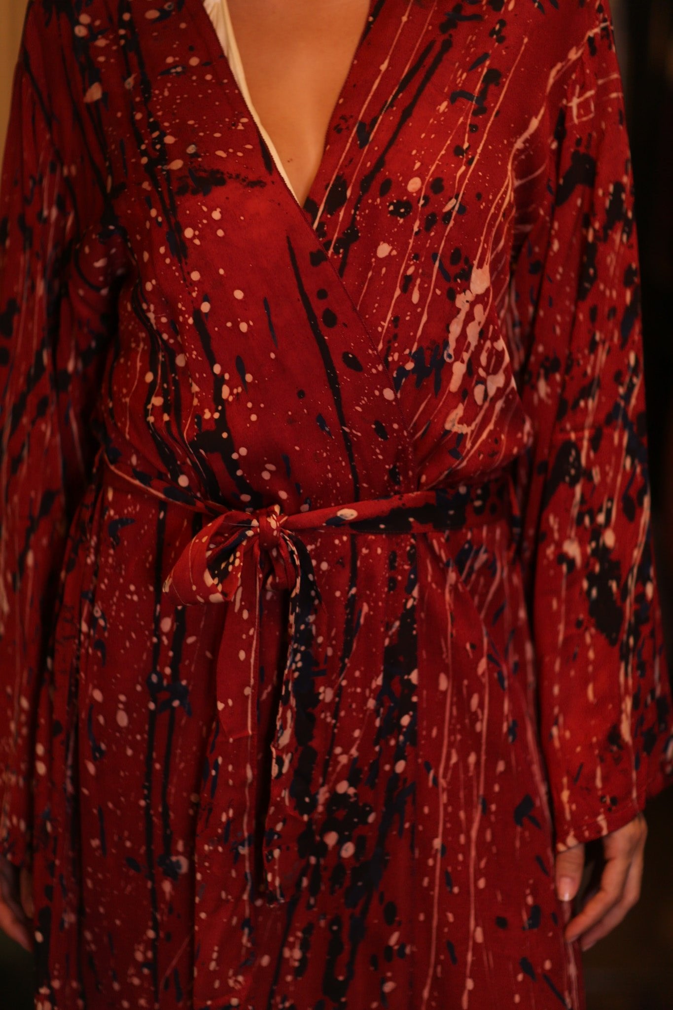 SILK KIMONO CONSTANCA JANE - BANGKOK TAILOR CLOTHING STORE - HANDMADE CLOTHING