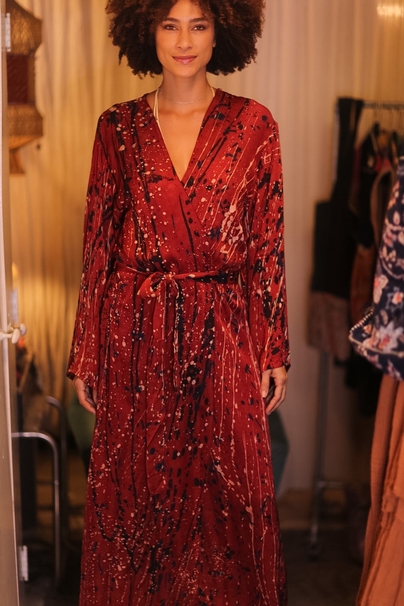 SILK KIMONO CONSTANCA JANE - BANGKOK TAILOR CLOTHING STORE - HANDMADE CLOTHING