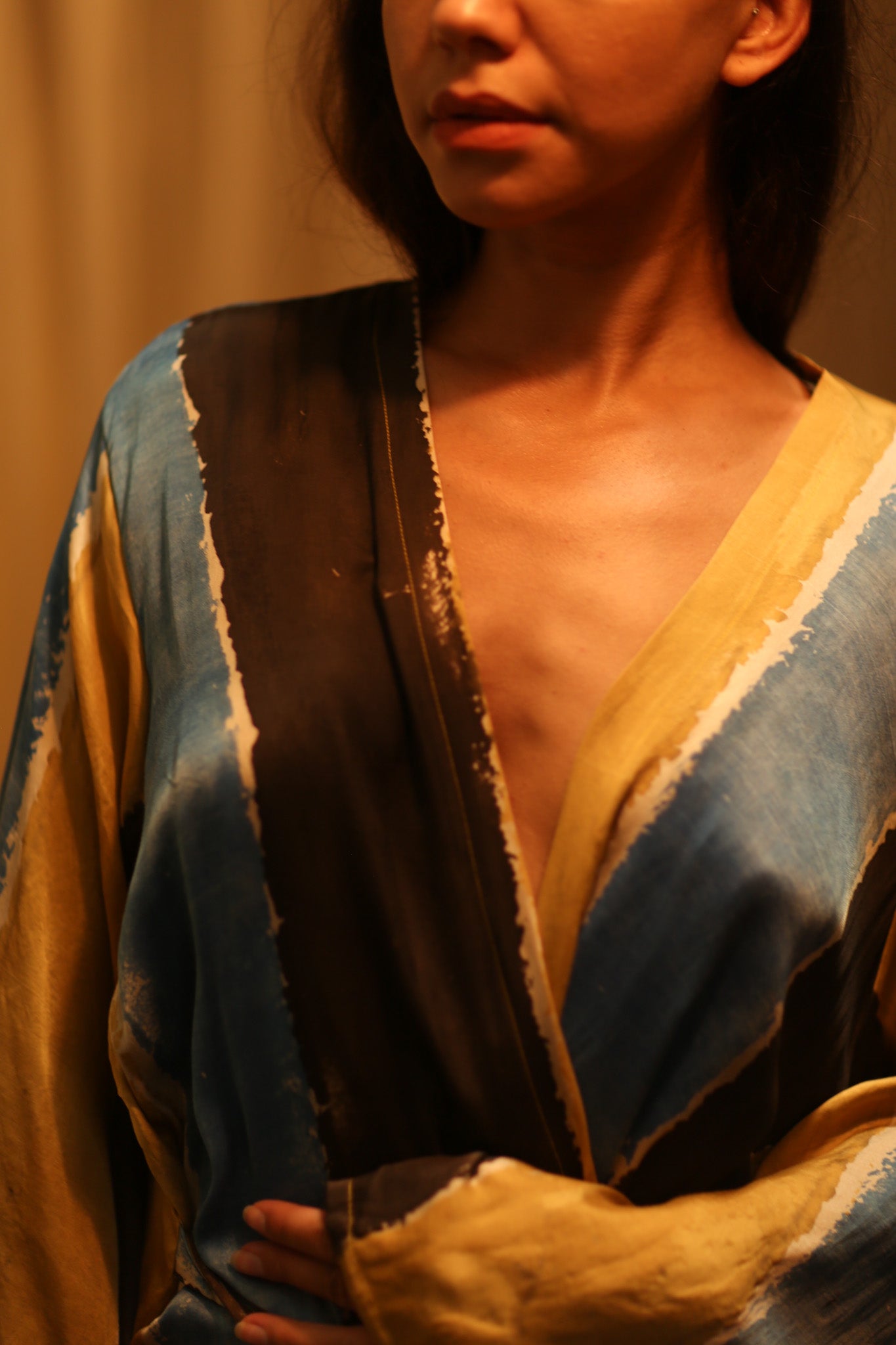 SILK KIMONO PINA LORI EDIT - BANGKOK TAILOR CLOTHING STORE - HANDMADE CLOTHING