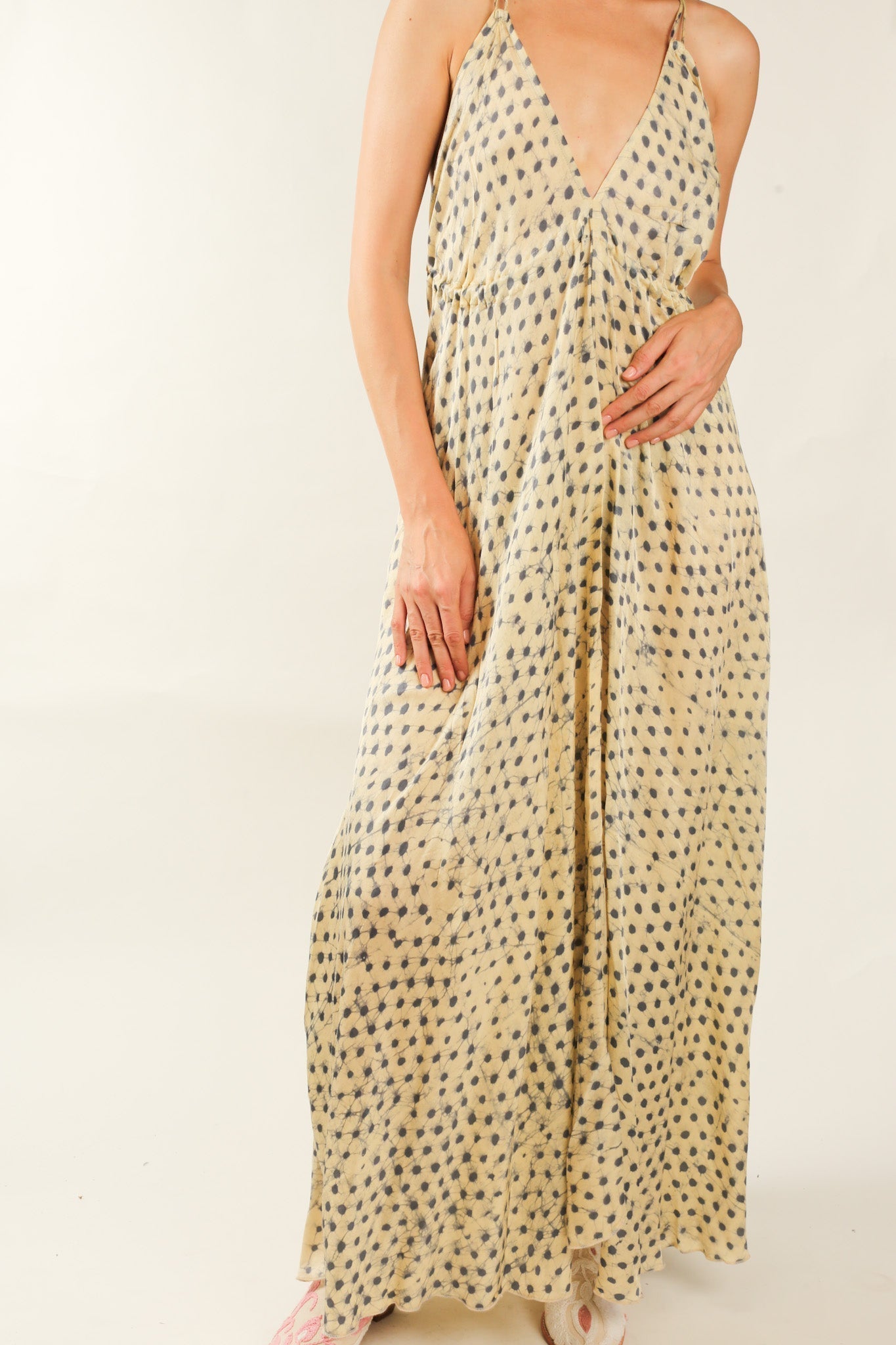 SILK SUMMER DRESS HANNAH - BANGKOK TAILOR CLOTHING STORE - HANDMADE CLOTHING