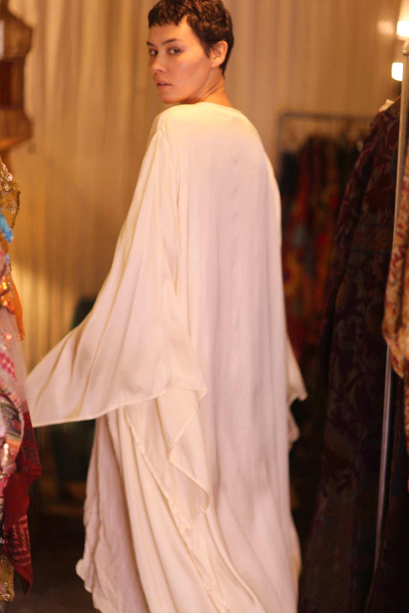 SILK WING KIMONO PINA BELLA - BANGKOK TAILOR CLOTHING STORE - HANDMADE CLOTHING