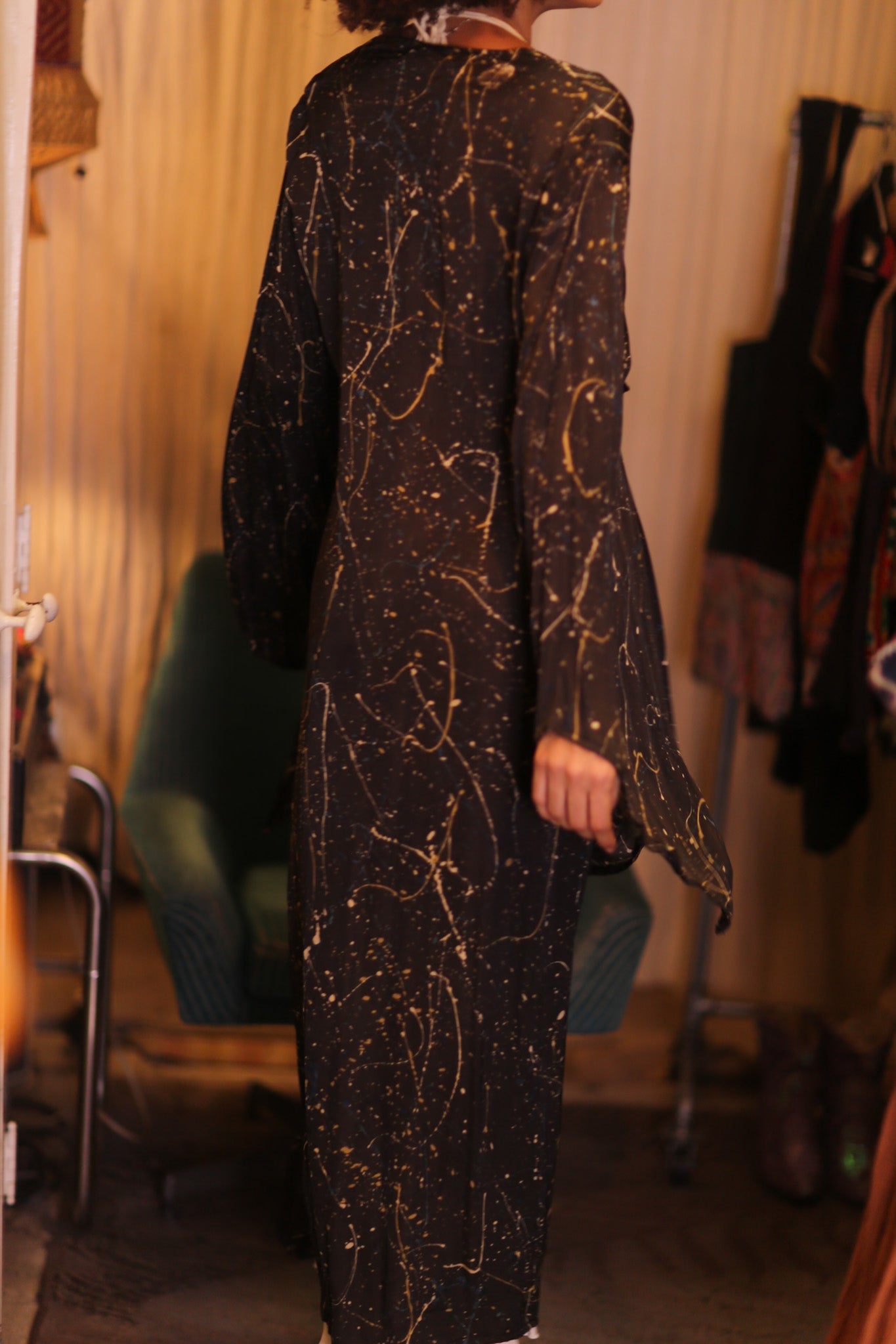 SILK WING KIMONO PINA COMETS - BANGKOK TAILOR CLOTHING STORE - HANDMADE CLOTHING
