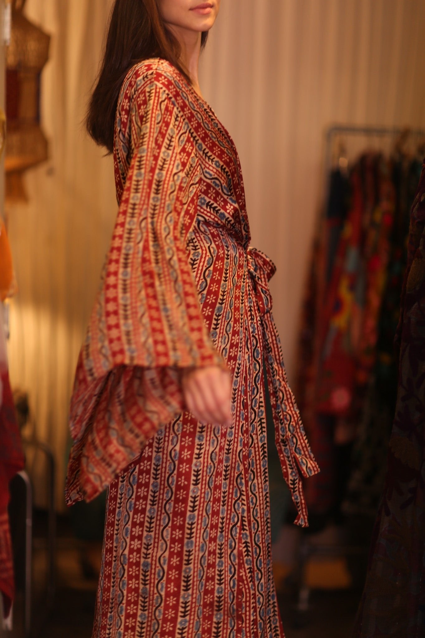 SILK WING KIMONO PINA DORIS - BANGKOK TAILOR CLOTHING STORE - HANDMADE CLOTHING