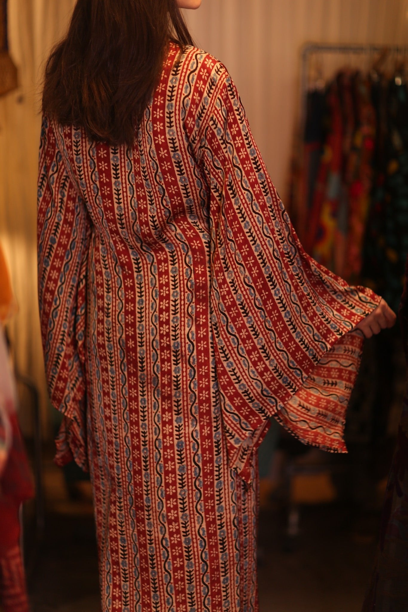 SILK WING KIMONO PINA DORIS - BANGKOK TAILOR CLOTHING STORE - HANDMADE CLOTHING