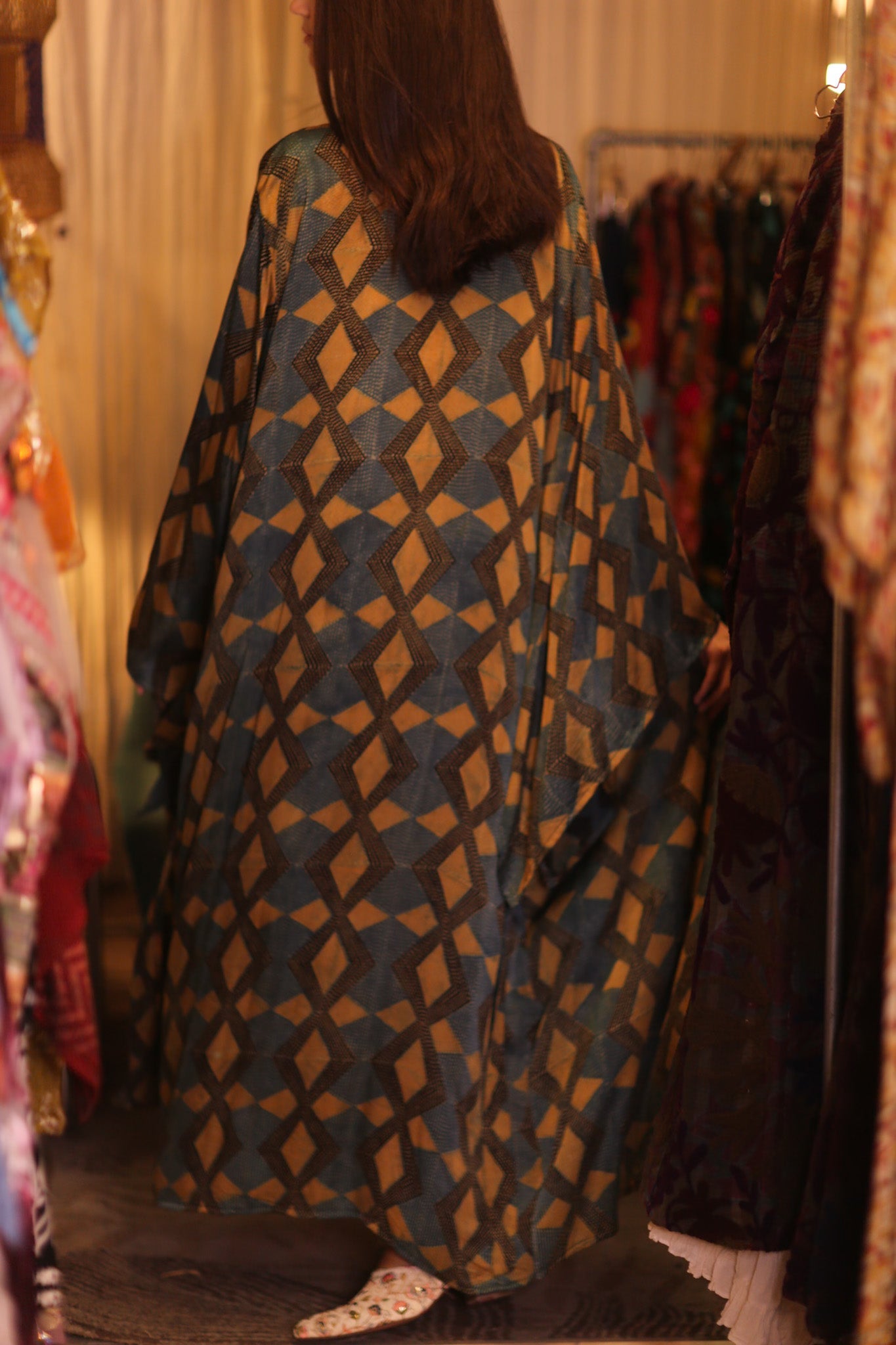 SILK WING KIMONO PINA GOLDEN QUADRANGLE - BANGKOK TAILOR CLOTHING STORE - HANDMADE CLOTHING