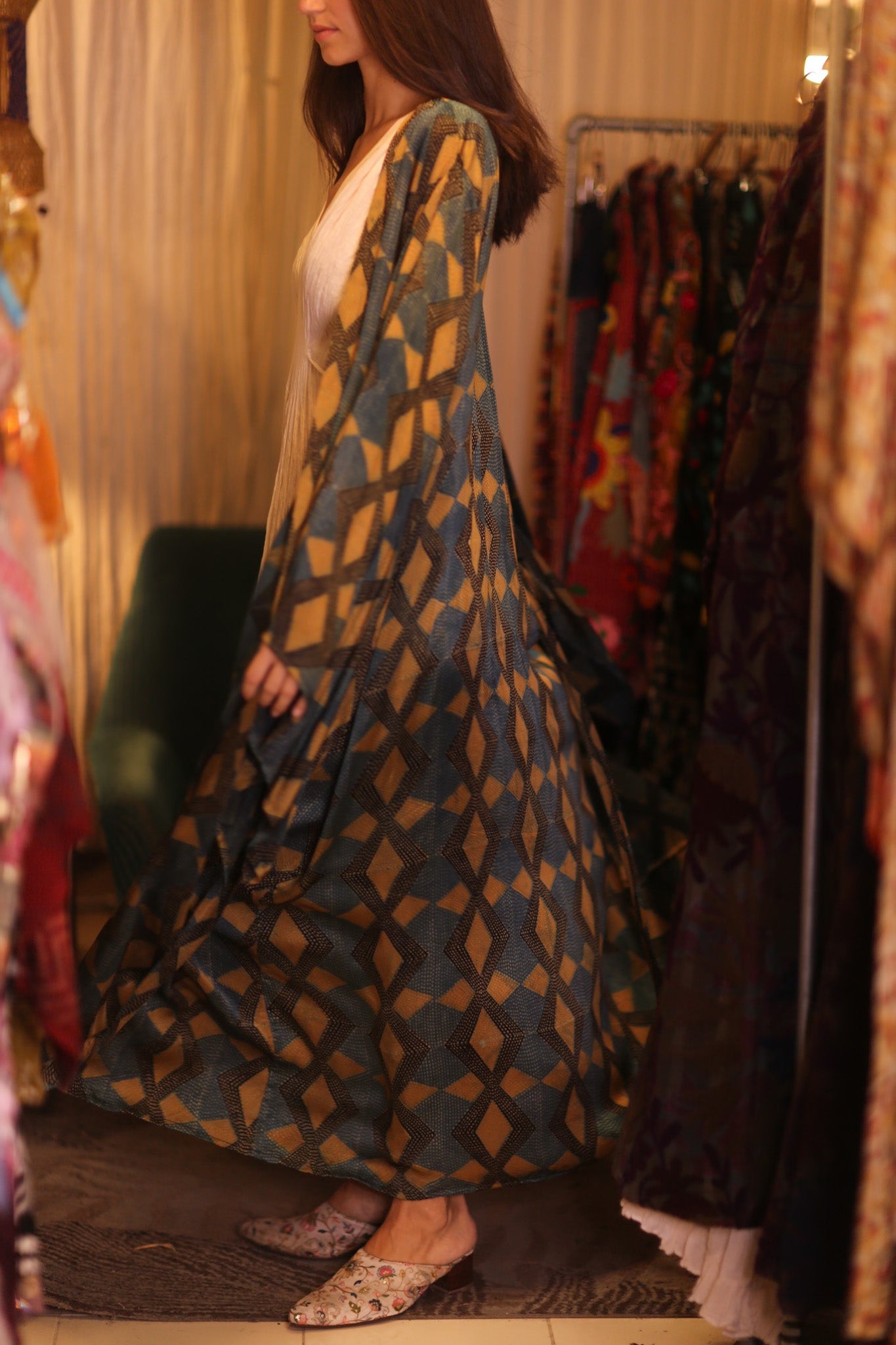 SILK WING KIMONO PINA GOLDEN QUADRANGLE - BANGKOK TAILOR CLOTHING STORE - HANDMADE CLOTHING