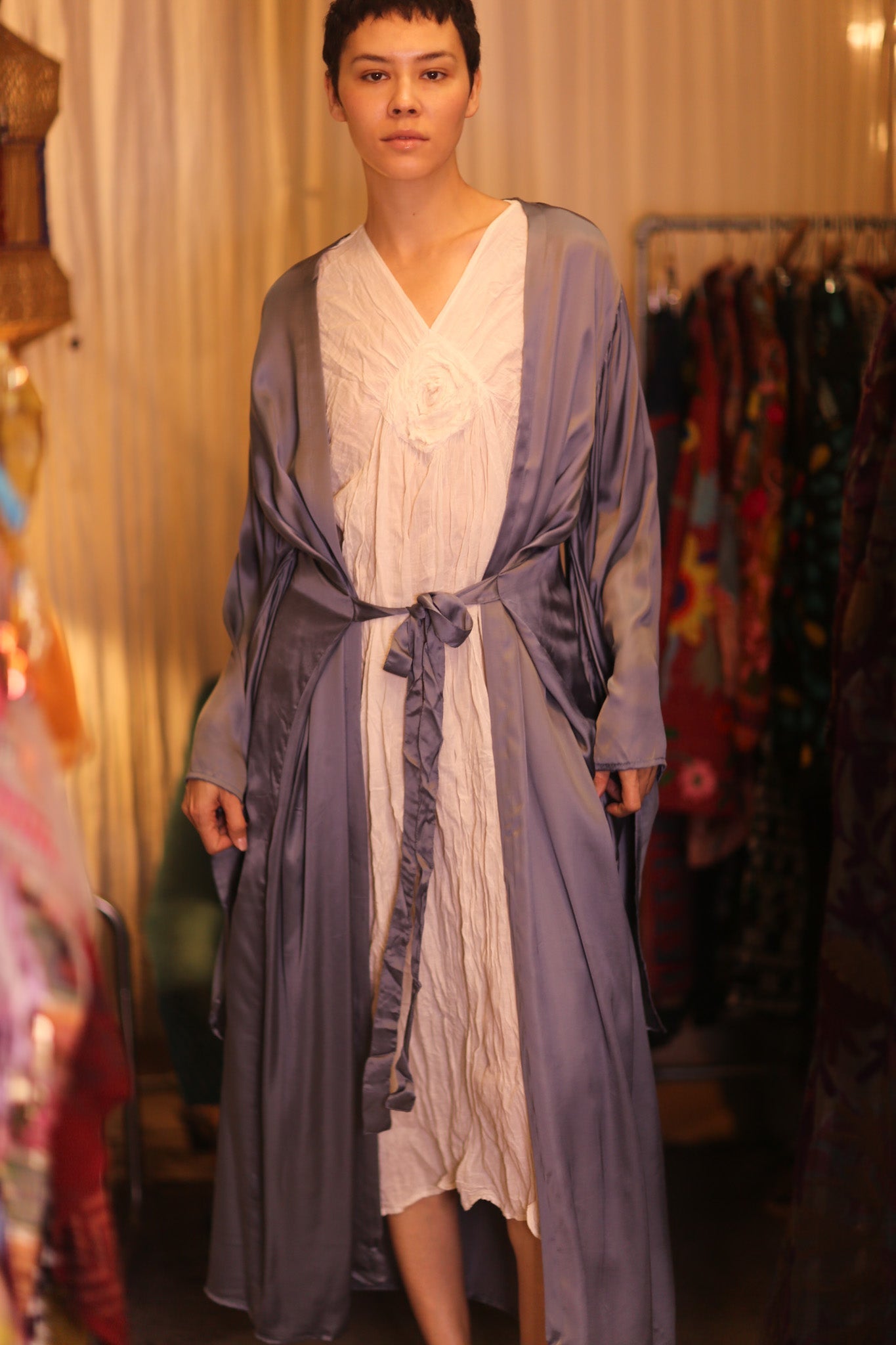 SILK WING KIMONO PINA HAIRY - BANGKOK TAILOR CLOTHING STORE - HANDMADE CLOTHING