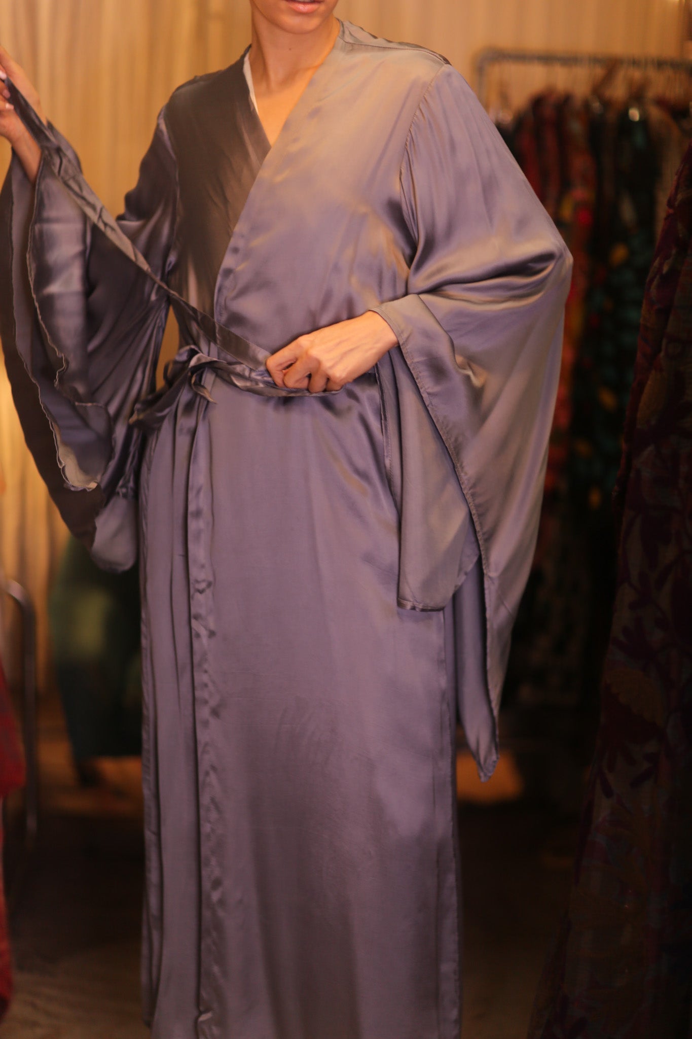 SILK WING KIMONO PINA HAIRY - BANGKOK TAILOR CLOTHING STORE - HANDMADE CLOTHING