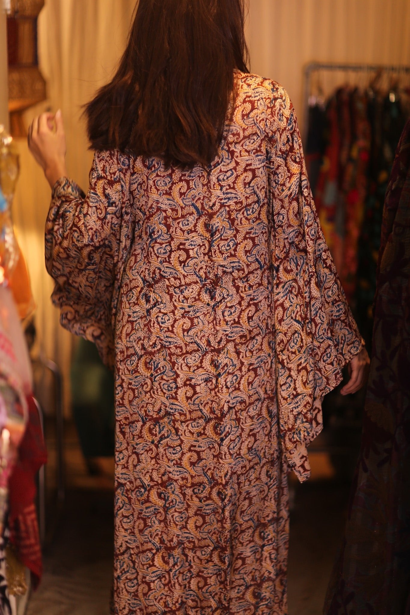 SILK WING KIMONO PINA IVAN - BANGKOK TAILOR CLOTHING STORE - HANDMADE CLOTHING