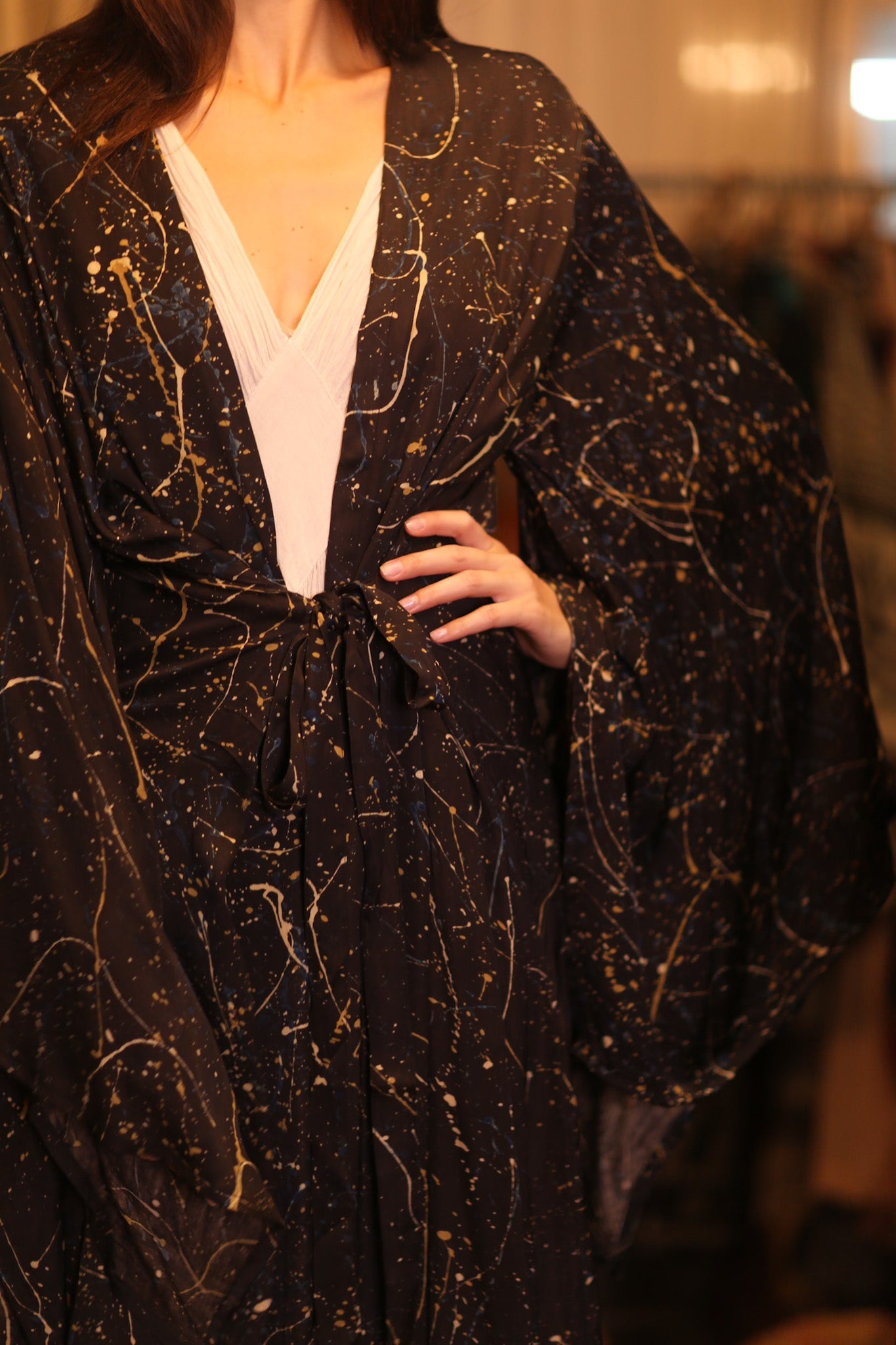 SILK WING KIMONO PINA JACEY - BANGKOK TAILOR CLOTHING STORE - HANDMADE CLOTHING