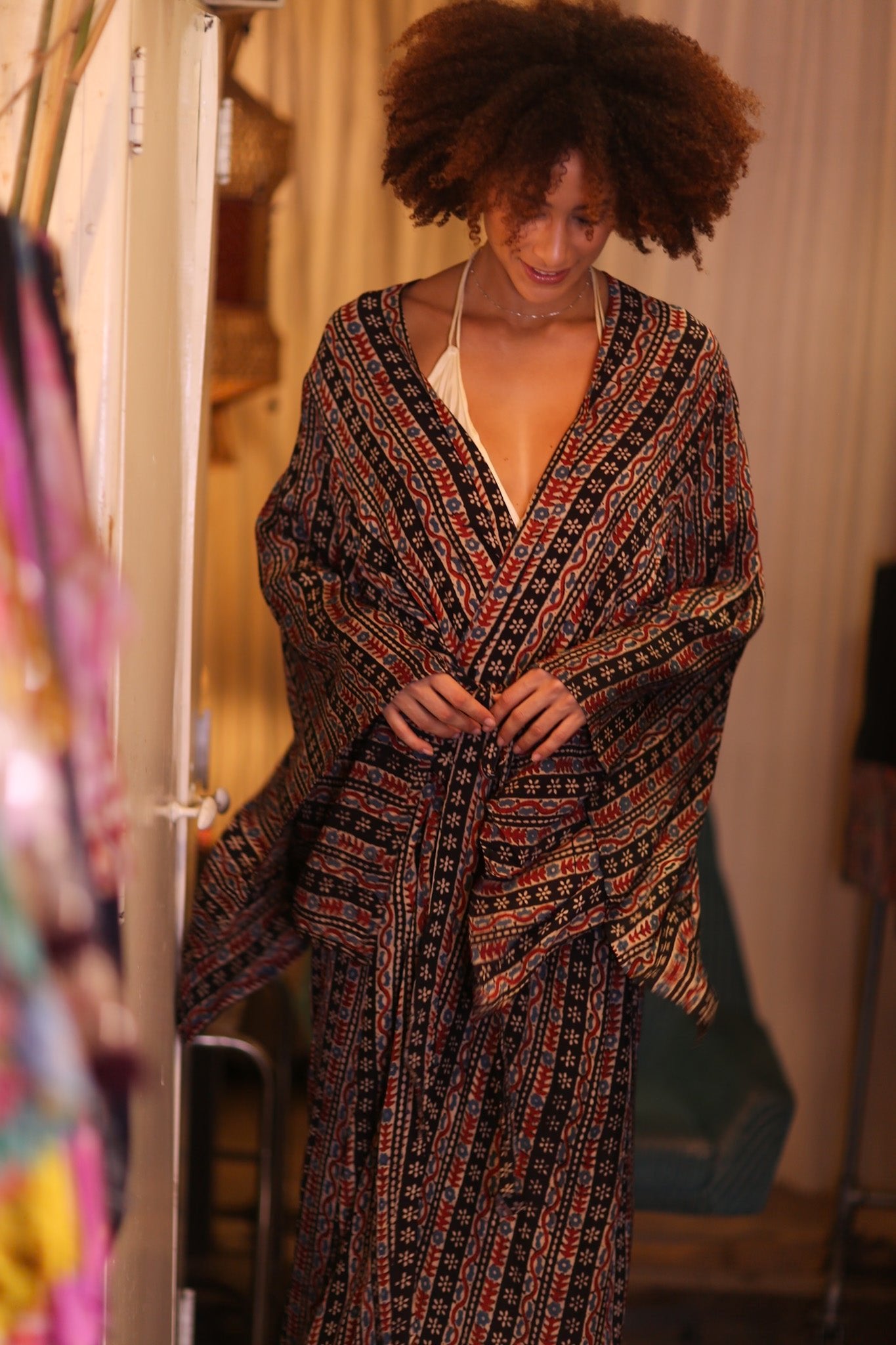 SILK WING KIMONO PINA KYOTN - BANGKOK TAILOR CLOTHING STORE - HANDMADE CLOTHING