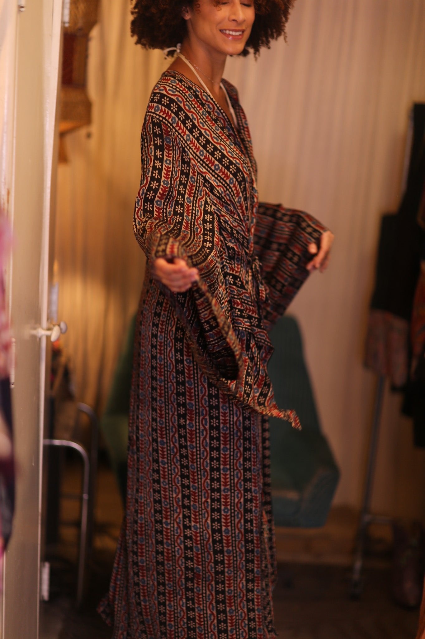 SILK WING KIMONO PINA KYOTN - BANGKOK TAILOR CLOTHING STORE - HANDMADE CLOTHING