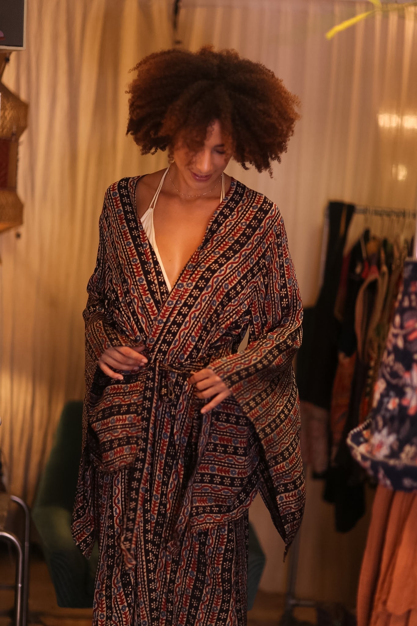 SILK WING KIMONO PINA KYOTN - BANGKOK TAILOR CLOTHING STORE - HANDMADE CLOTHING