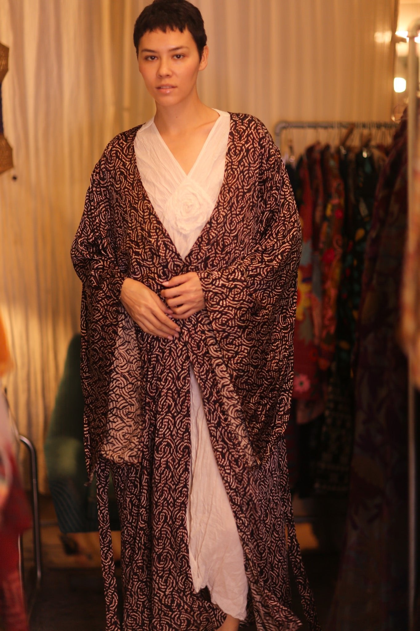 SILK WING KIMONO PINA MAZE - BANGKOK TAILOR CLOTHING STORE - HANDMADE CLOTHING