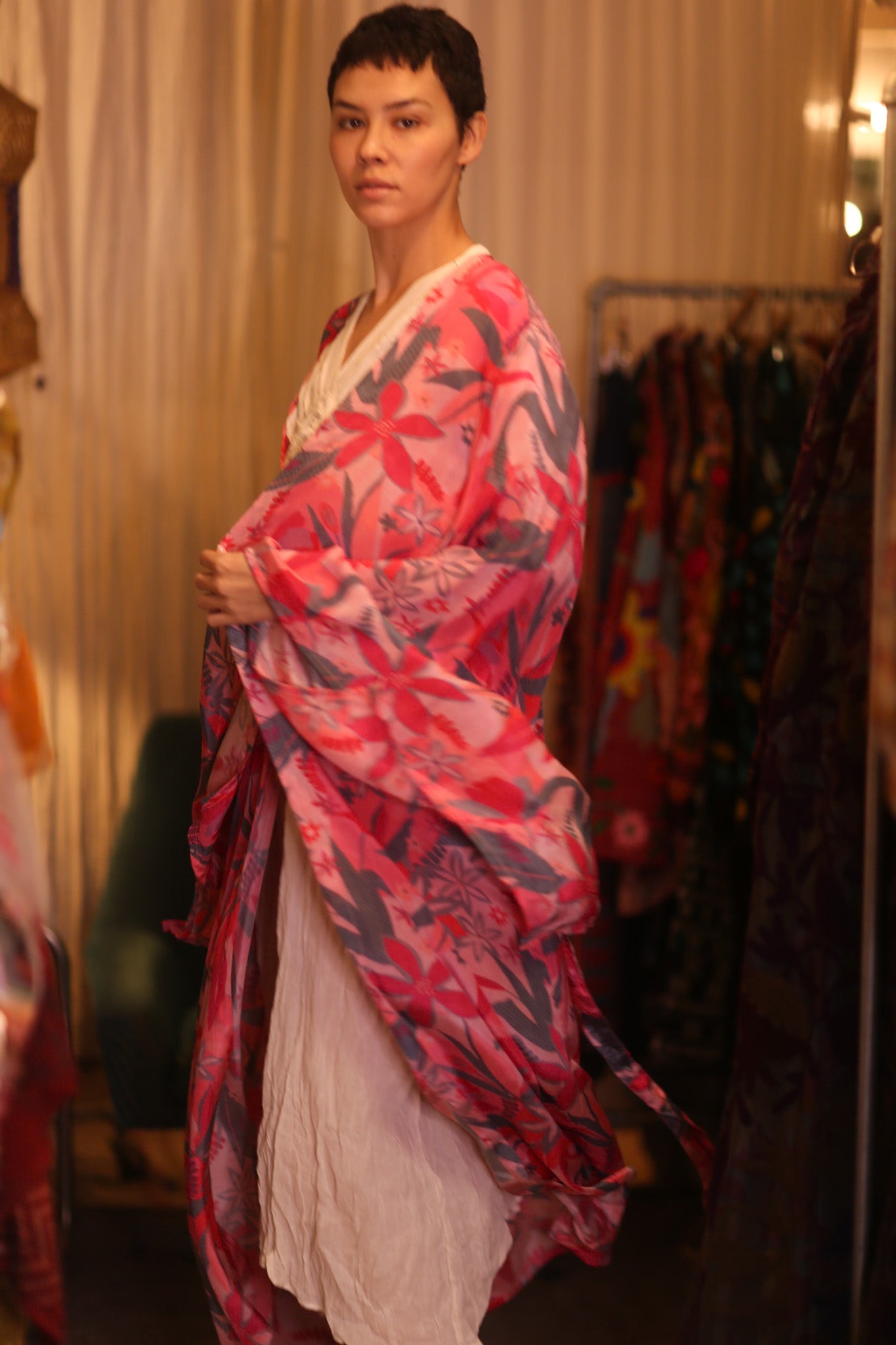 SILK WING KIMONO PINA NEO - BANGKOK TAILOR CLOTHING STORE - HANDMADE CLOTHING