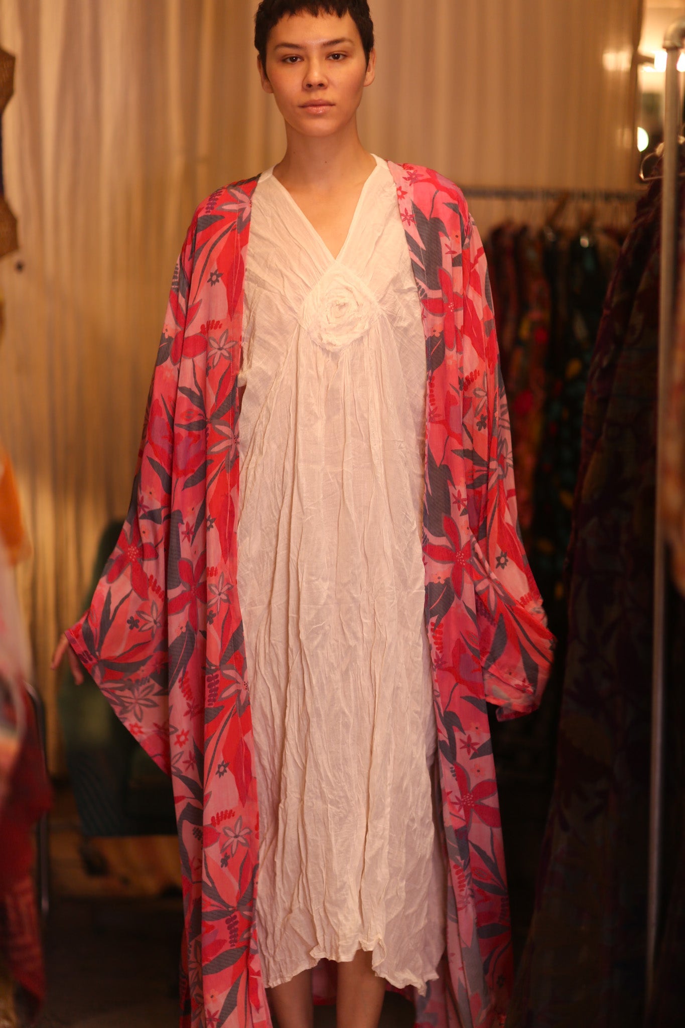 SILK WING KIMONO PINA NEO - BANGKOK TAILOR CLOTHING STORE - HANDMADE CLOTHING
