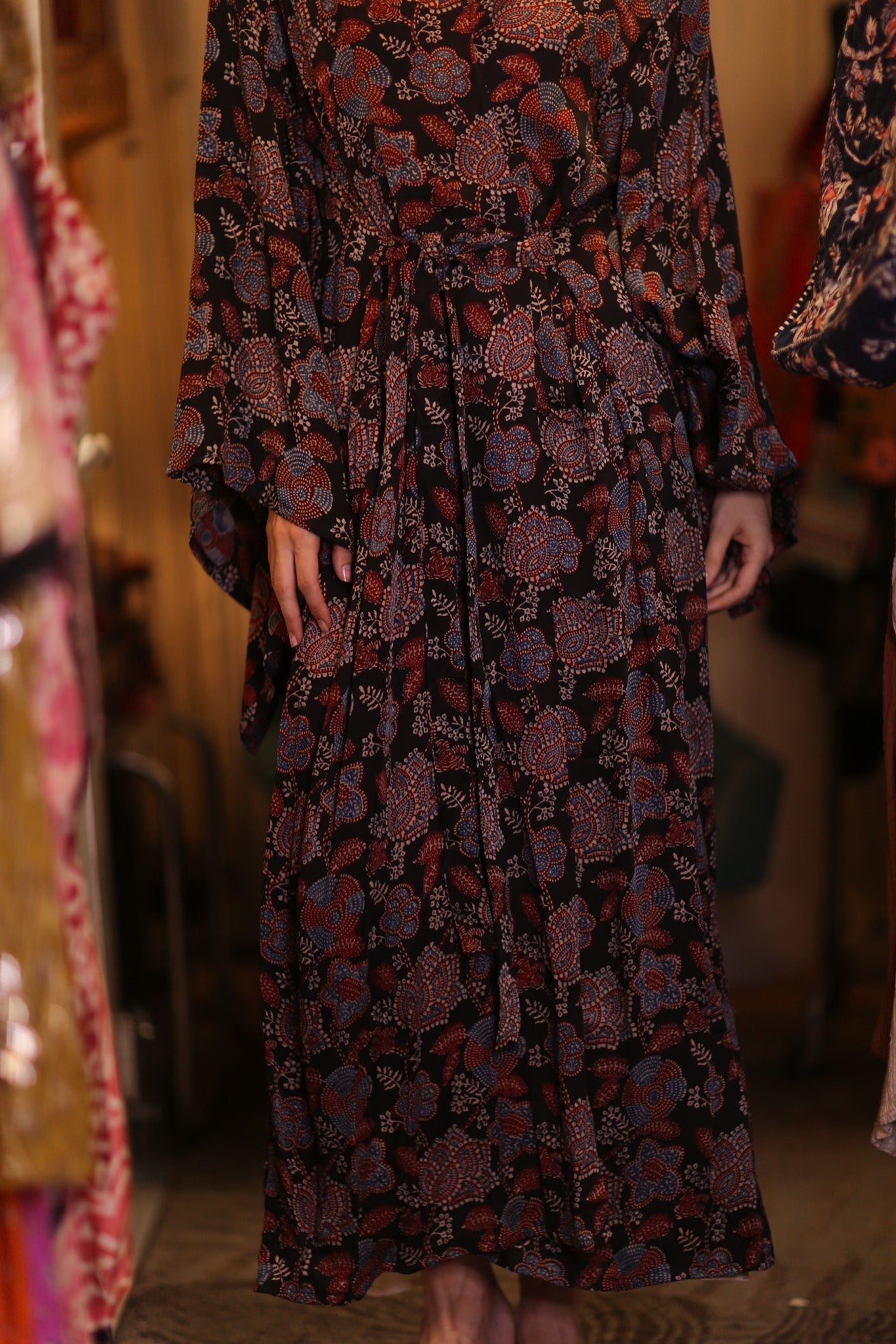 SILK WING KIMONO PINA RUBY - BANGKOK TAILOR CLOTHING STORE - HANDMADE CLOTHING