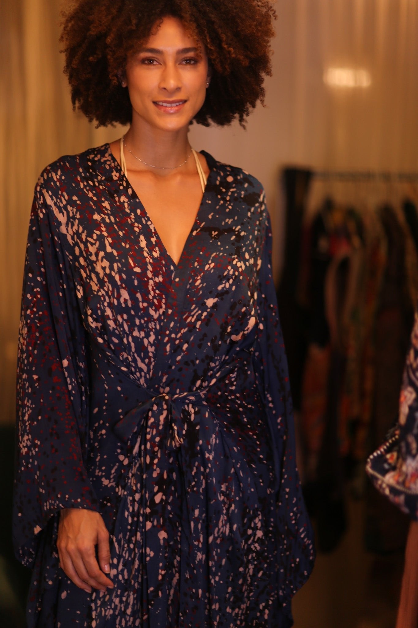 SILK WING KIMONO PINA STARLET - BANGKOK TAILOR CLOTHING STORE - HANDMADE CLOTHING