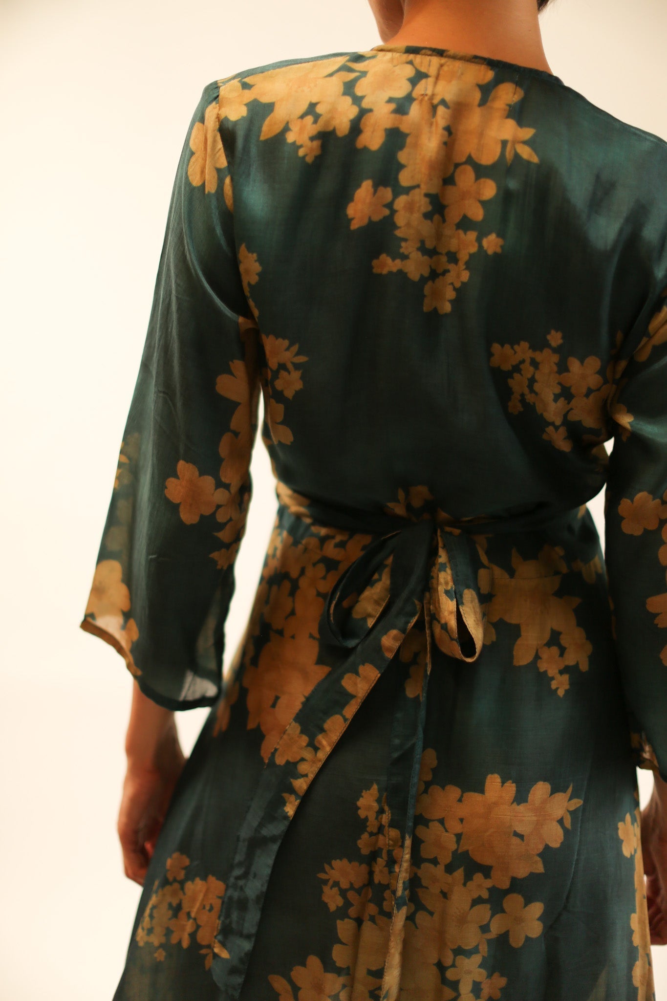 SILK WRAP DRESS BASHA - BANGKOK TAILOR CLOTHING STORE - HANDMADE CLOTHING