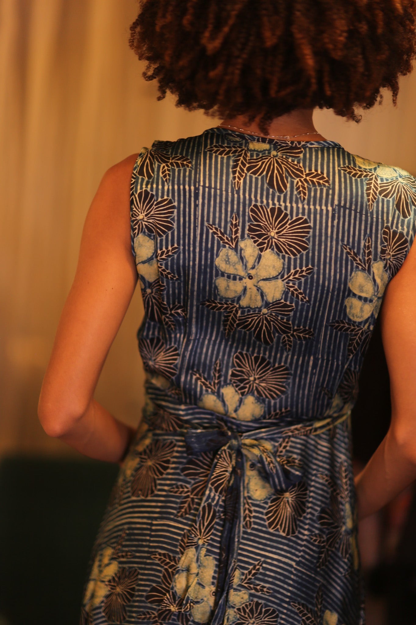 SILK WRAP DRESS GABRIELE HIBISCUS - BANGKOK TAILOR CLOTHING STORE - HANDMADE CLOTHING