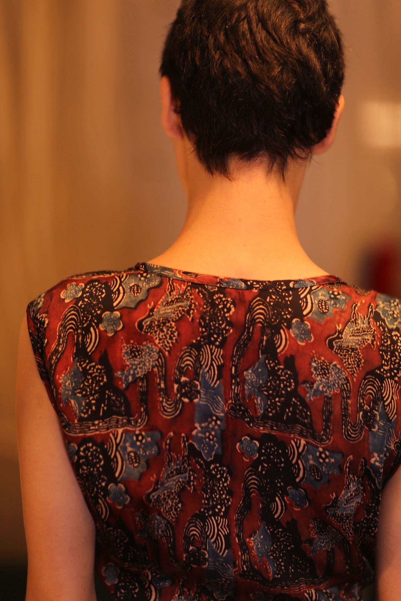 SILK WRAP DRESS GABRIELE PADA - BANGKOK TAILOR CLOTHING STORE - HANDMADE CLOTHING