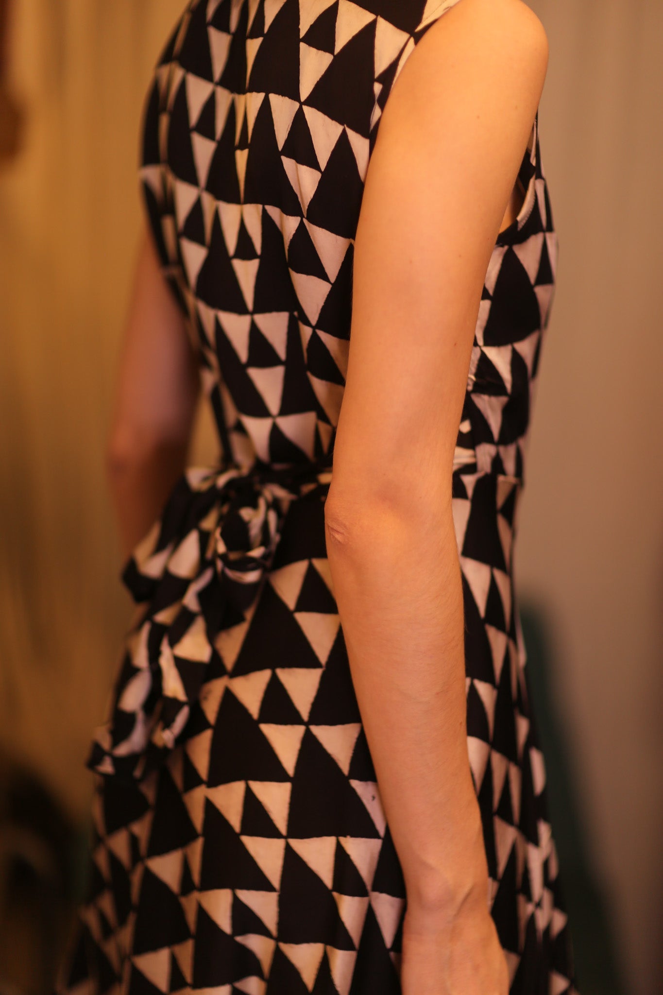 SILK WRAP DRESS GABRIELE TRI - BANGKOK TAILOR CLOTHING STORE - HANDMADE CLOTHING