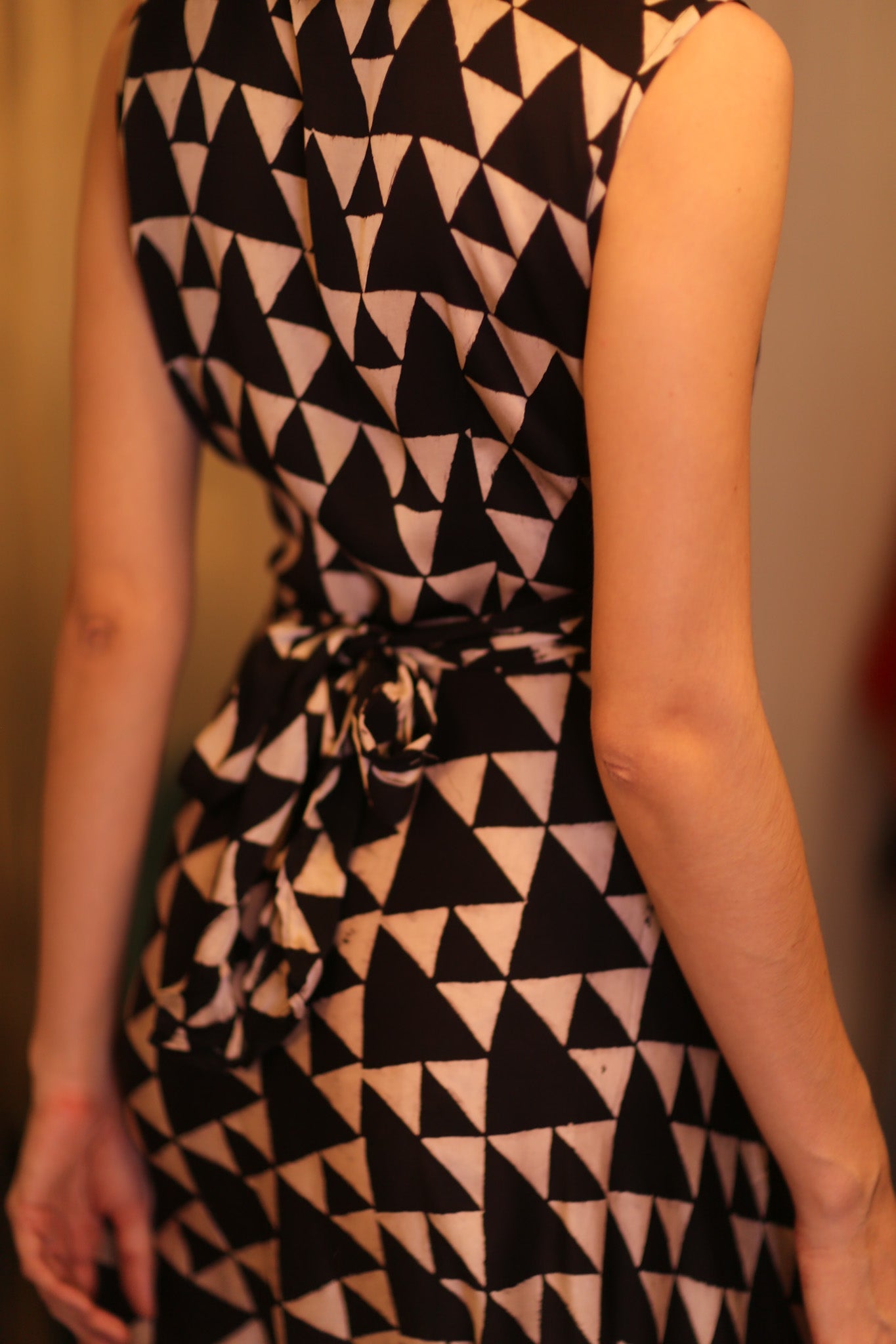 SILK WRAP DRESS GABRIELE TRI - BANGKOK TAILOR CLOTHING STORE - HANDMADE CLOTHING