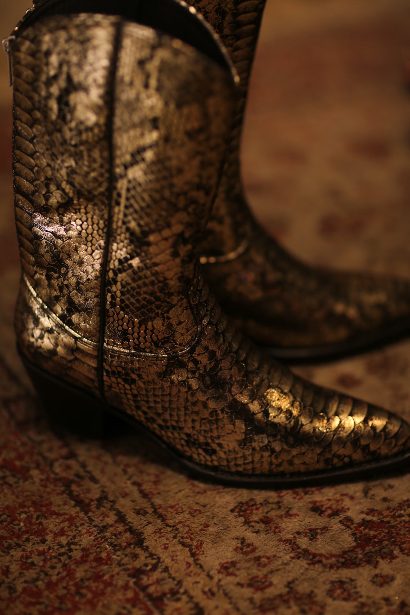 SNAKE PRINT WESTERN BOOTS SANU - BANGKOK TAILOR CLOTHING STORE - HANDMADE CLOTHING