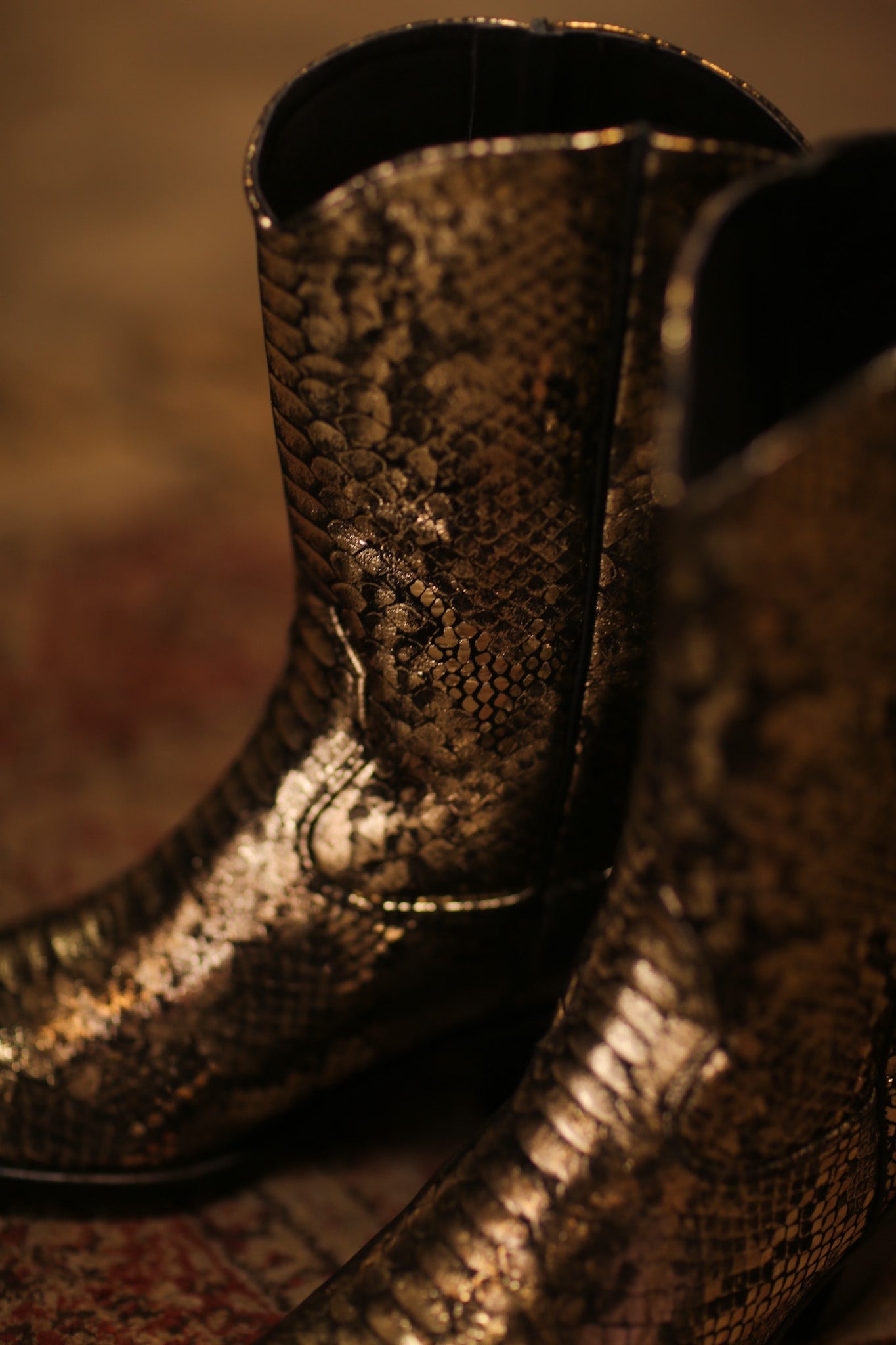 SNAKE PRINT WESTERN BOOTS SANU - BANGKOK TAILOR CLOTHING STORE - HANDMADE CLOTHING