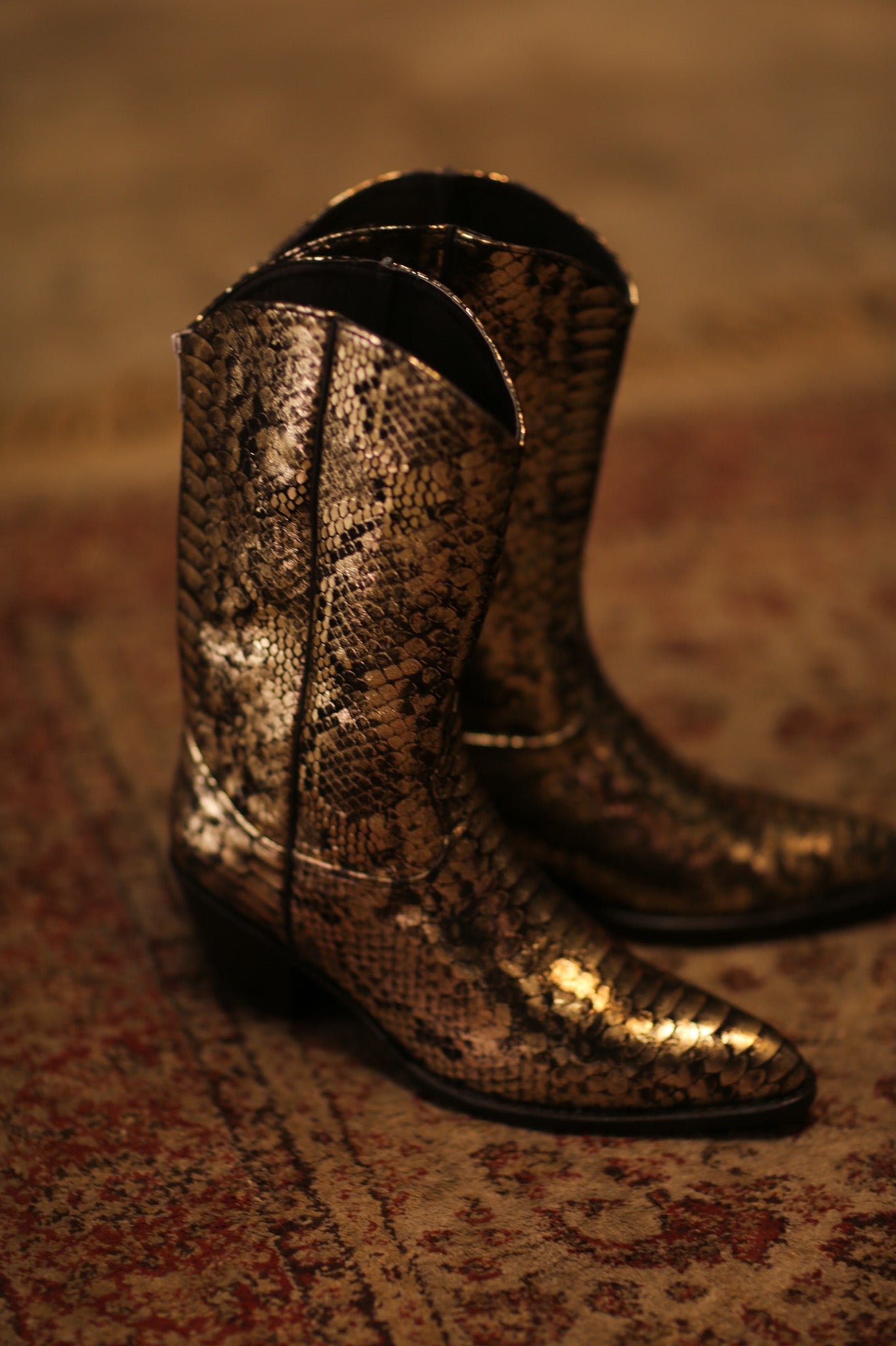 SNAKE PRINT WESTERN BOOTS SANU - BANGKOK TAILOR CLOTHING STORE - HANDMADE CLOTHING