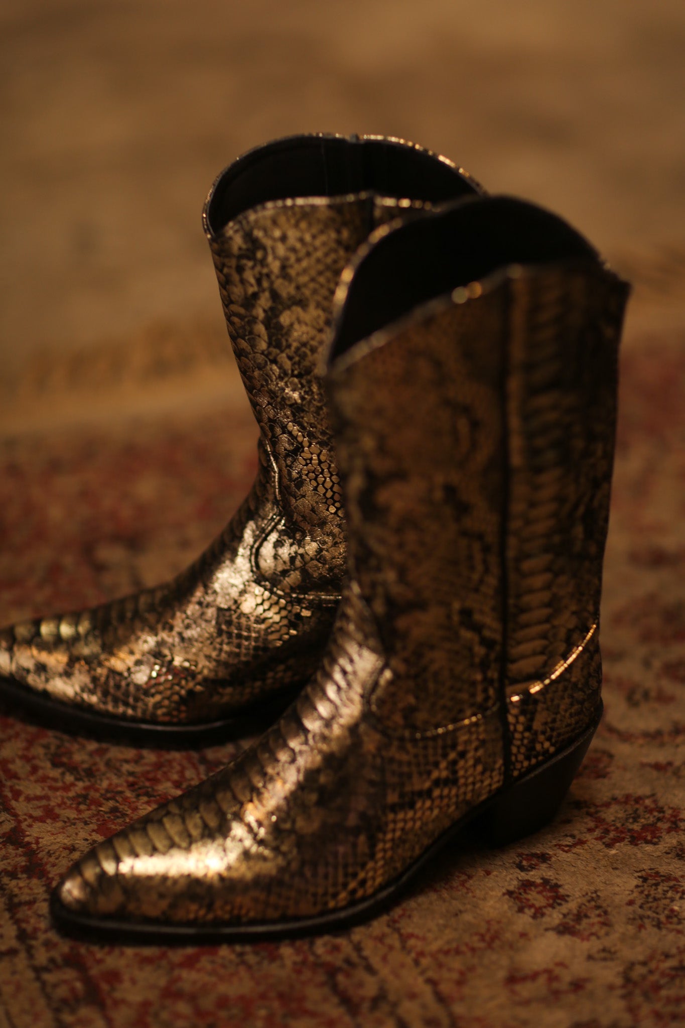 SNAKE PRINT WESTERN BOOTS SANU - BANGKOK TAILOR CLOTHING STORE - HANDMADE CLOTHING