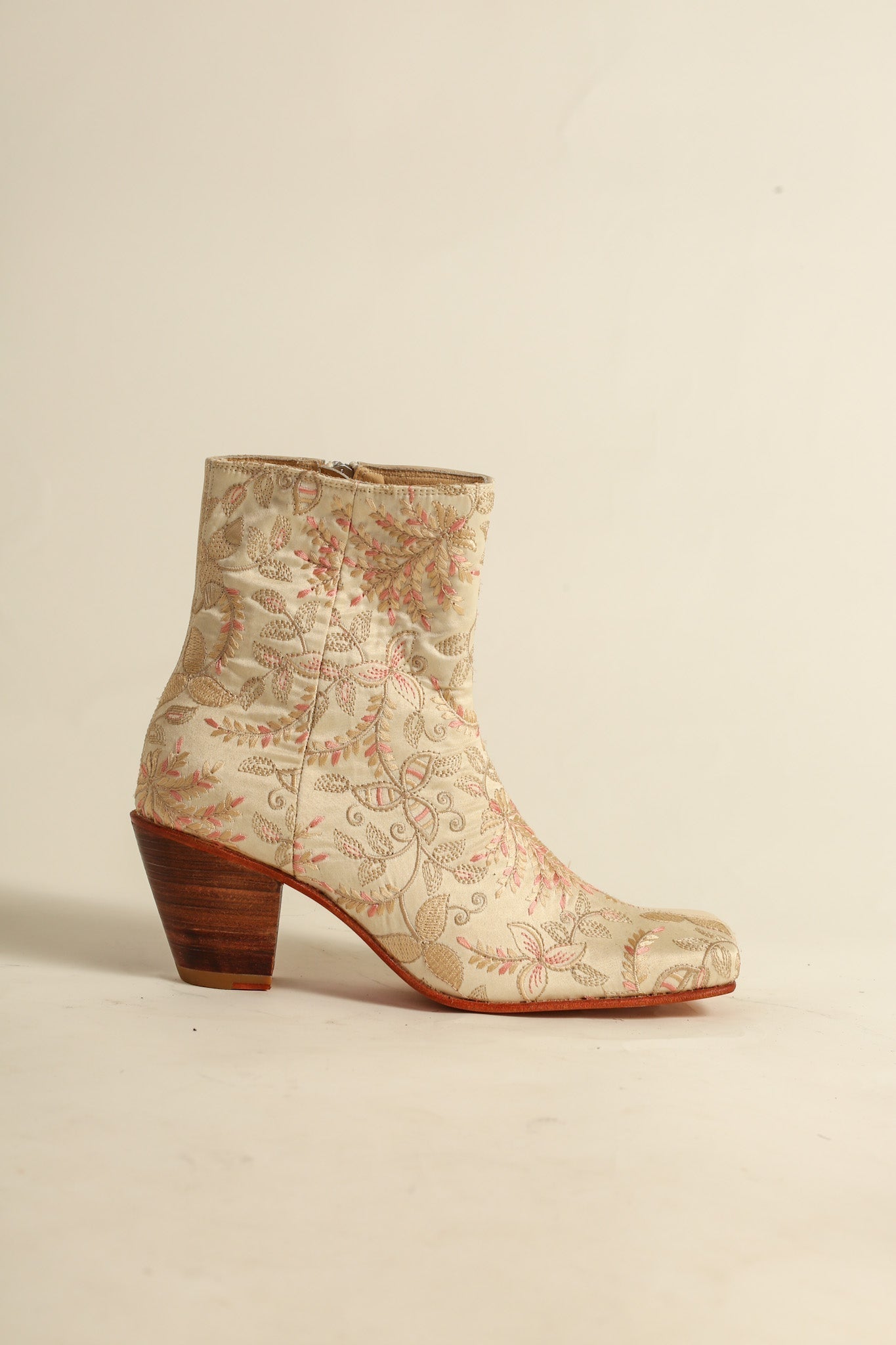 SPLIT LEATHER FABRIC BOOTS OBINA - BANGKOK TAILOR CLOTHING STORE - HANDMADE CLOTHING