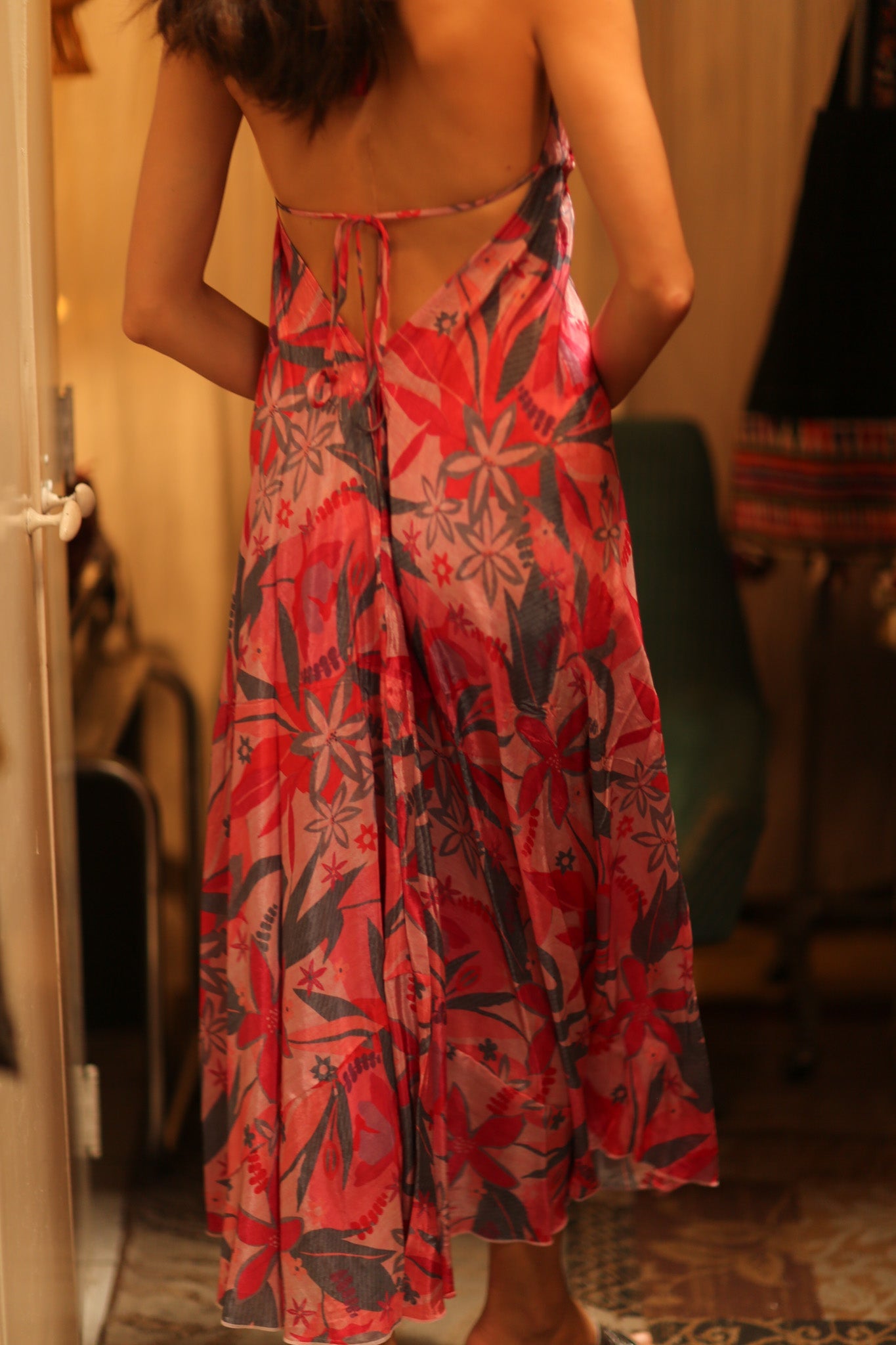 SUMMER STRAP DRESS HANNAH PINK DREAM EDIT - BANGKOK TAILOR CLOTHING STORE - HANDMADE CLOTHING