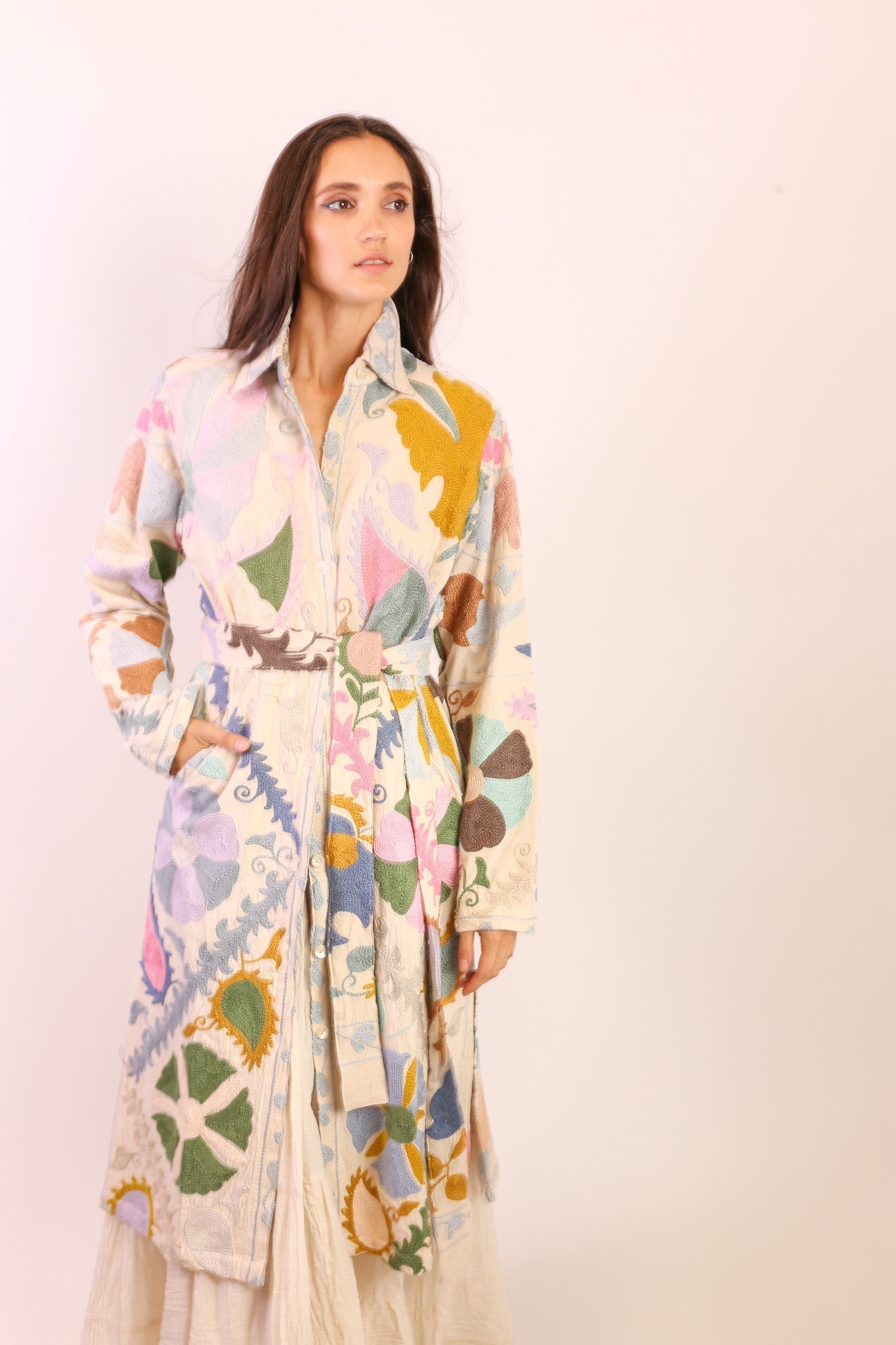 SUZANI COAT LEEF - BANGKOK TAILOR CLOTHING STORE - HANDMADE CLOTHING