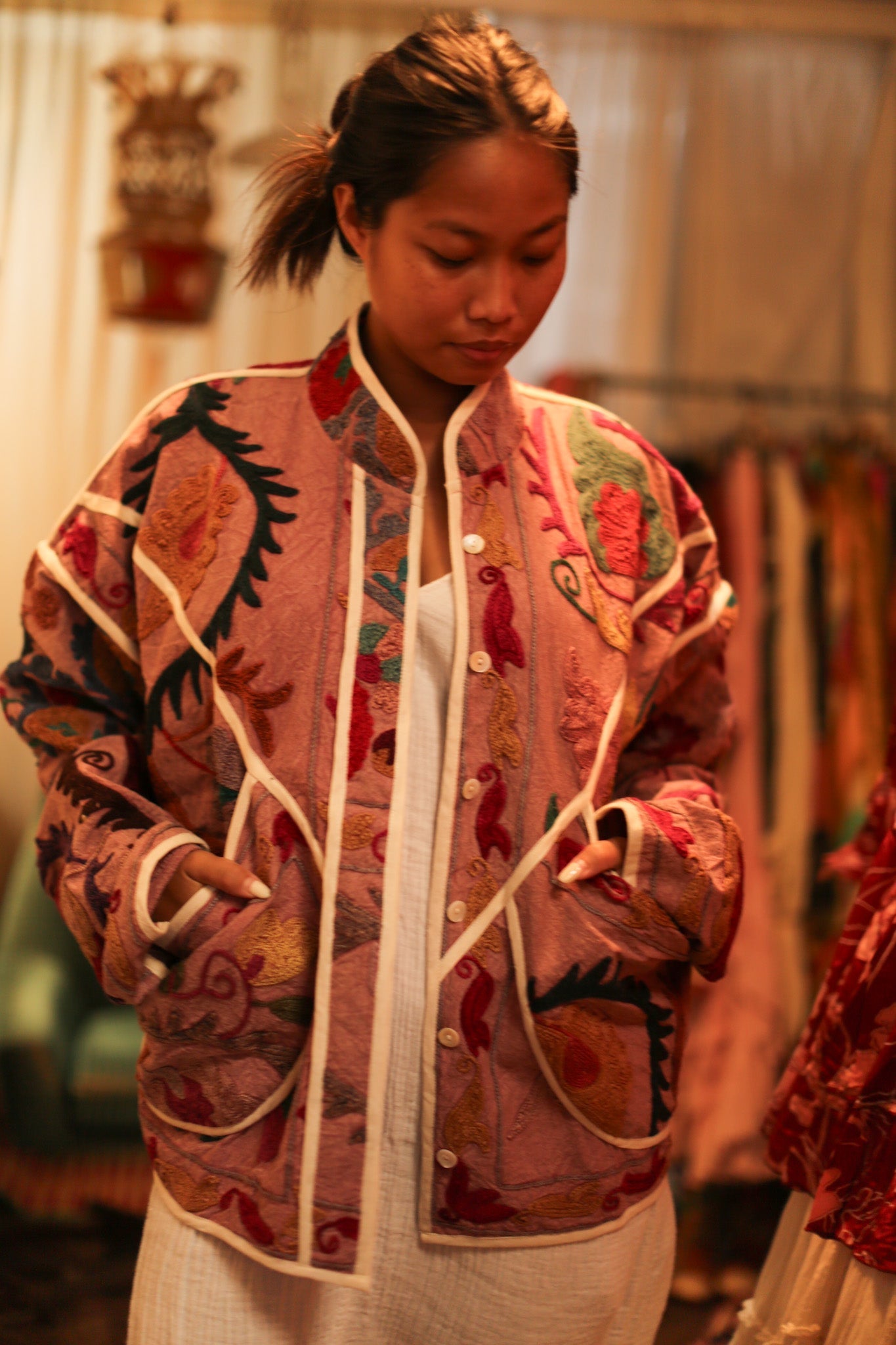 SUZANI JACKET AINAH - BANGKOK TAILOR CLOTHING STORE - HANDMADE CLOTHING