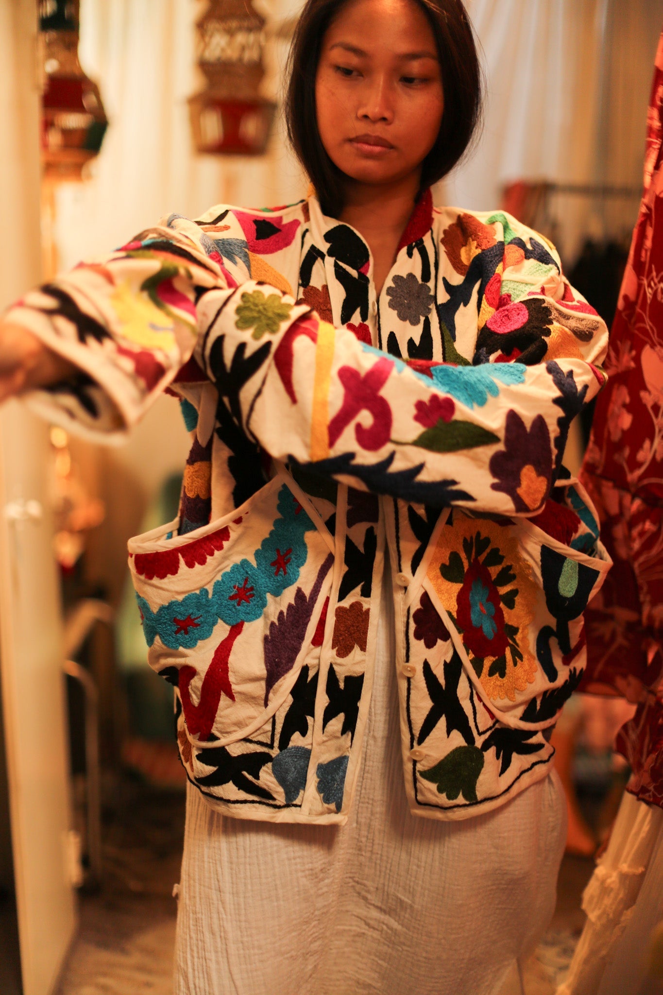 SUZANI JACKET BAKBOU - BANGKOK TAILOR CLOTHING STORE - HANDMADE CLOTHING