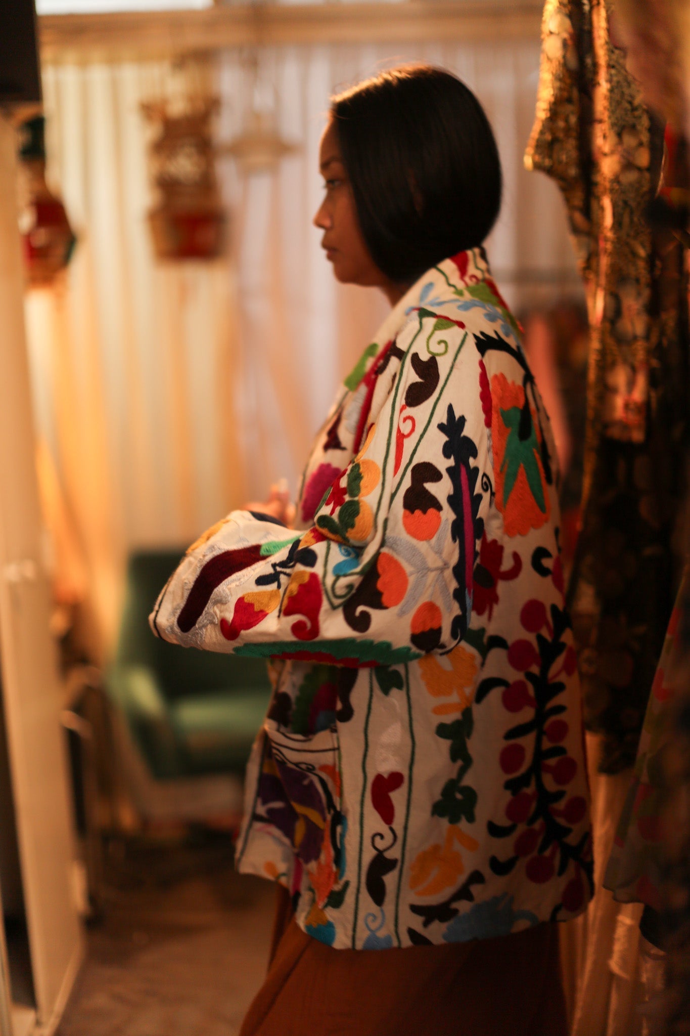 SUZANI KIMONO JACKET MONTY - BANGKOK TAILOR CLOTHING STORE - HANDMADE CLOTHING