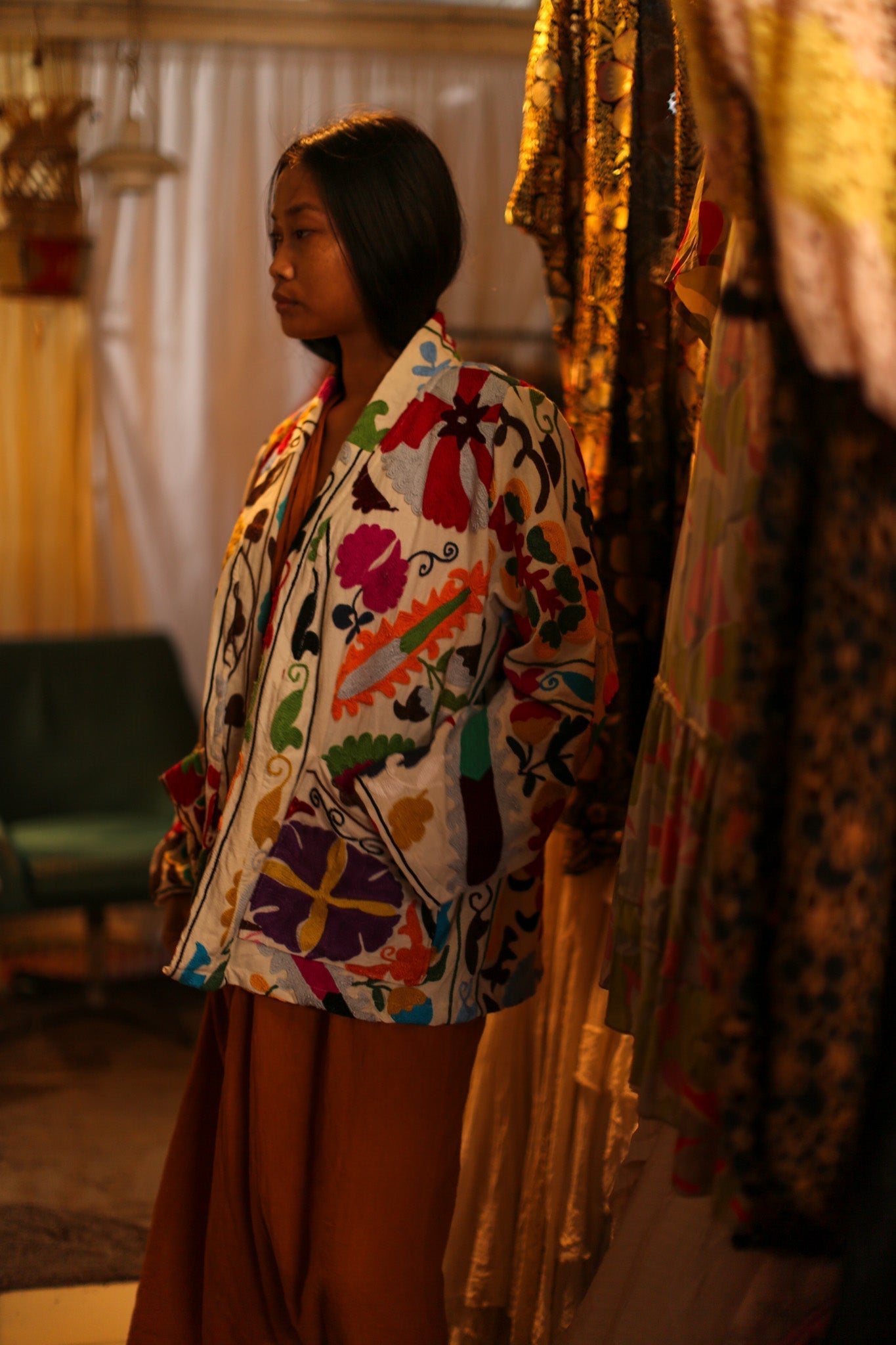 SUZANI KIMONO JACKET MONTY - BANGKOK TAILOR CLOTHING STORE - HANDMADE CLOTHING