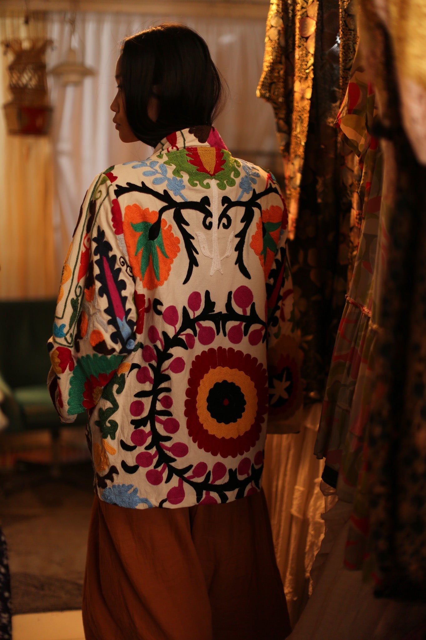 SUZANI KIMONO JACKET MONTY - BANGKOK TAILOR CLOTHING STORE - HANDMADE CLOTHING