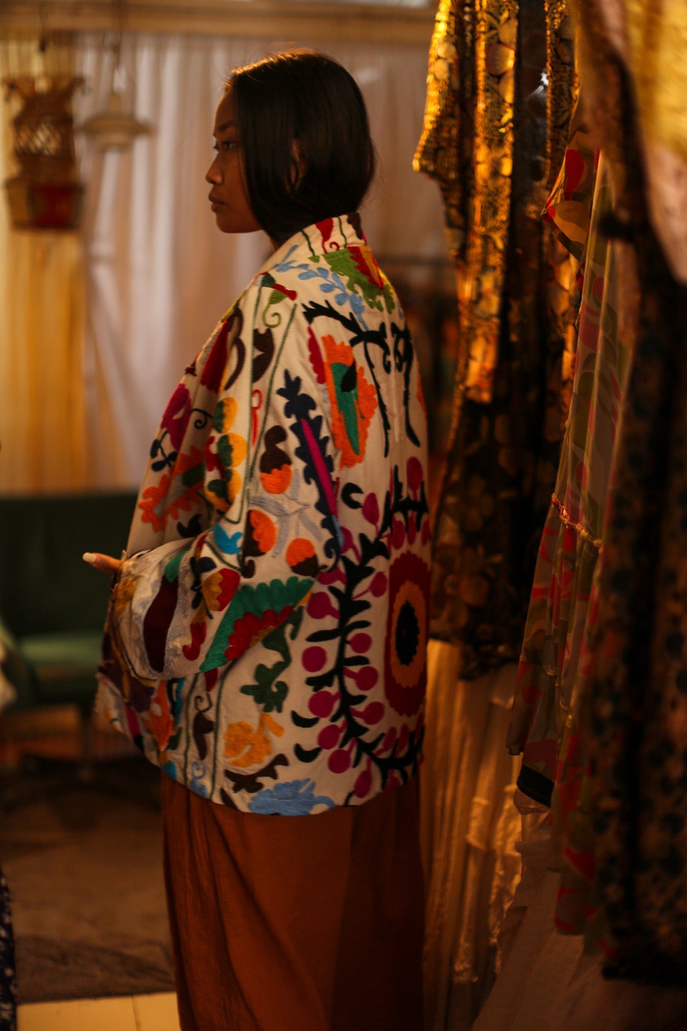 SUZANI KIMONO JACKET MONTY - BANGKOK TAILOR CLOTHING STORE - HANDMADE CLOTHING